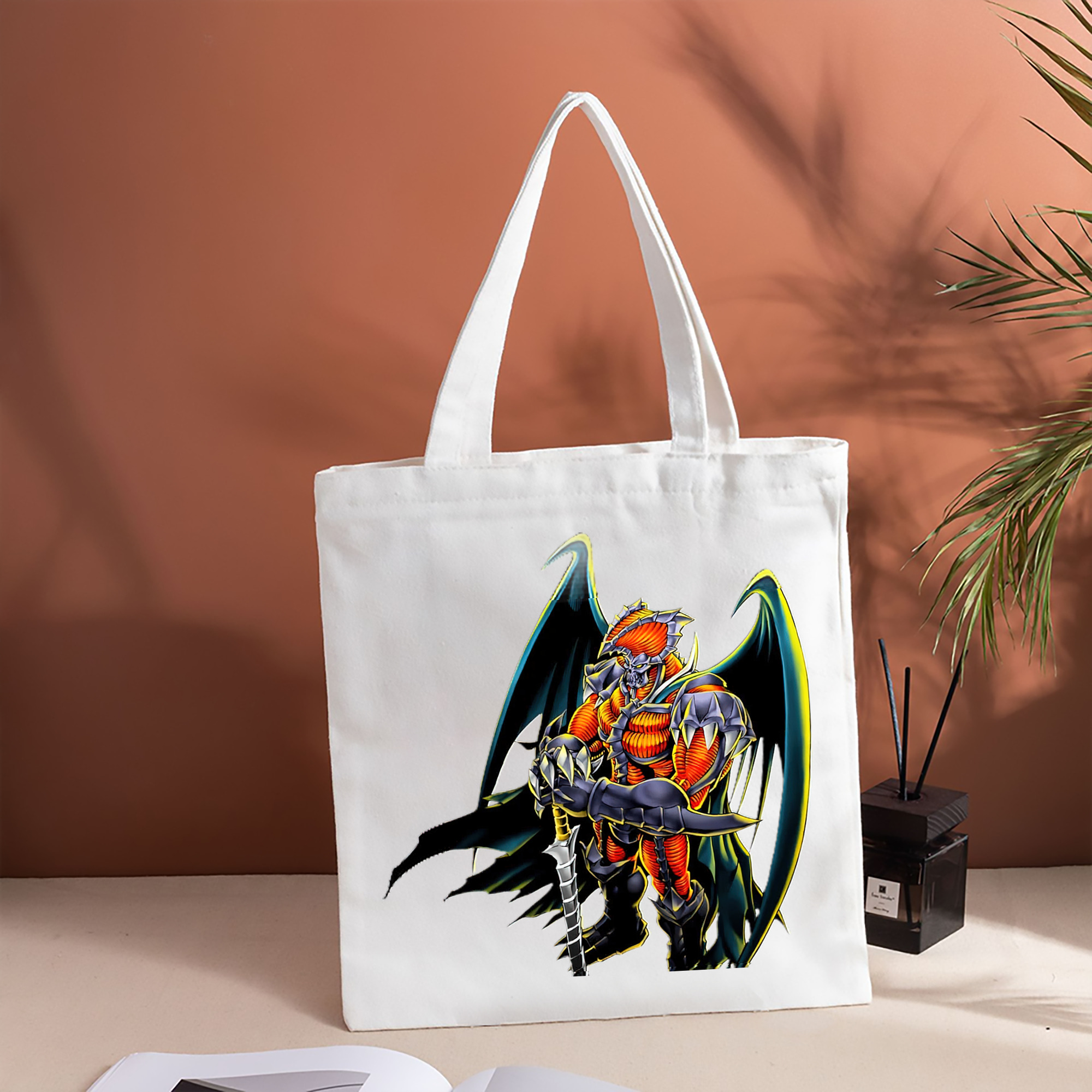 遊☆戯☆王 Yu-Gi-Oh! 縦型キャンバス生地手提げバッグ　トートバッグ