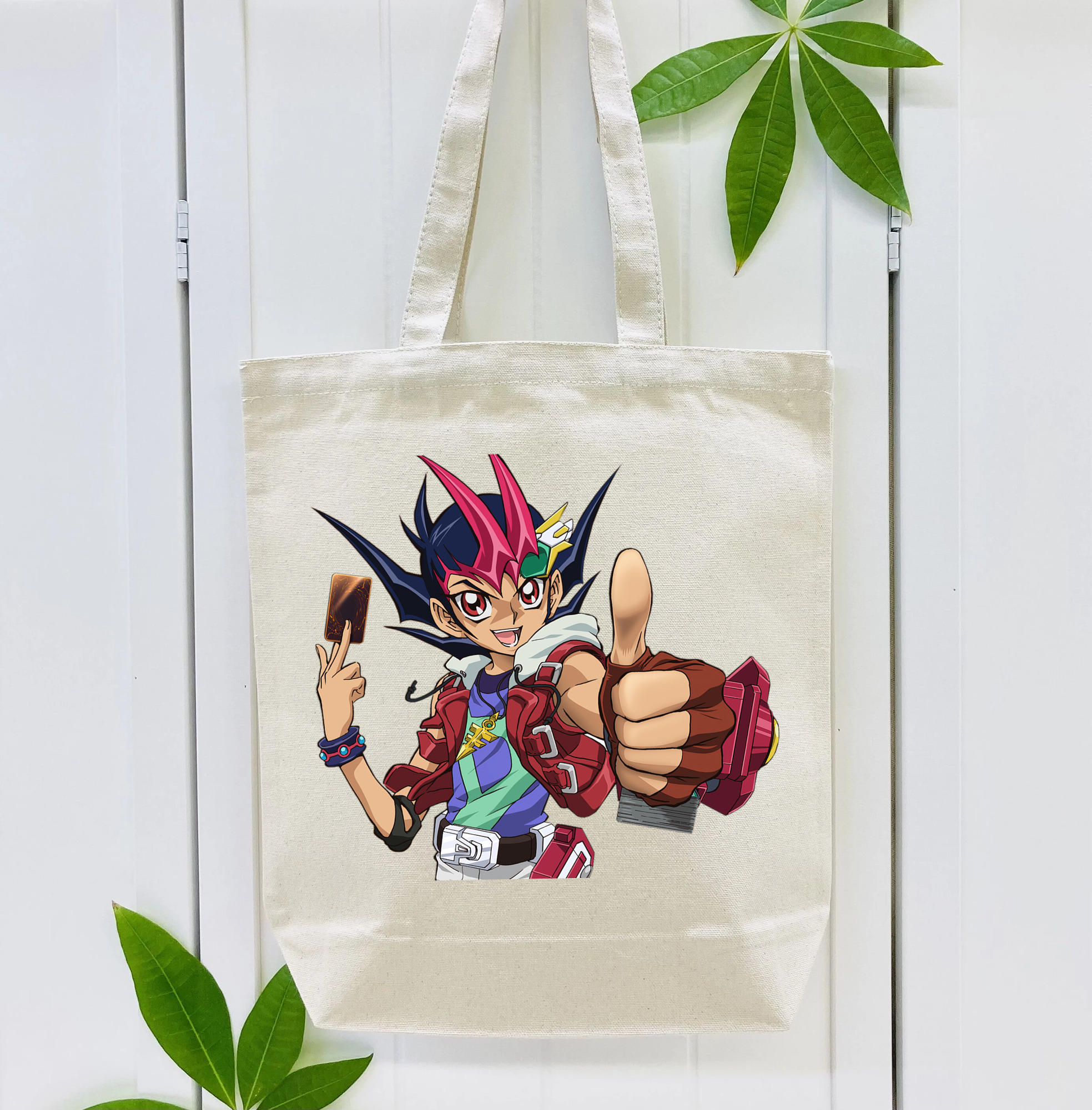 遊☆戯☆王 Yu-Gi-Oh! 縦型キャンバス生地手提げバッグ　トートバッグ