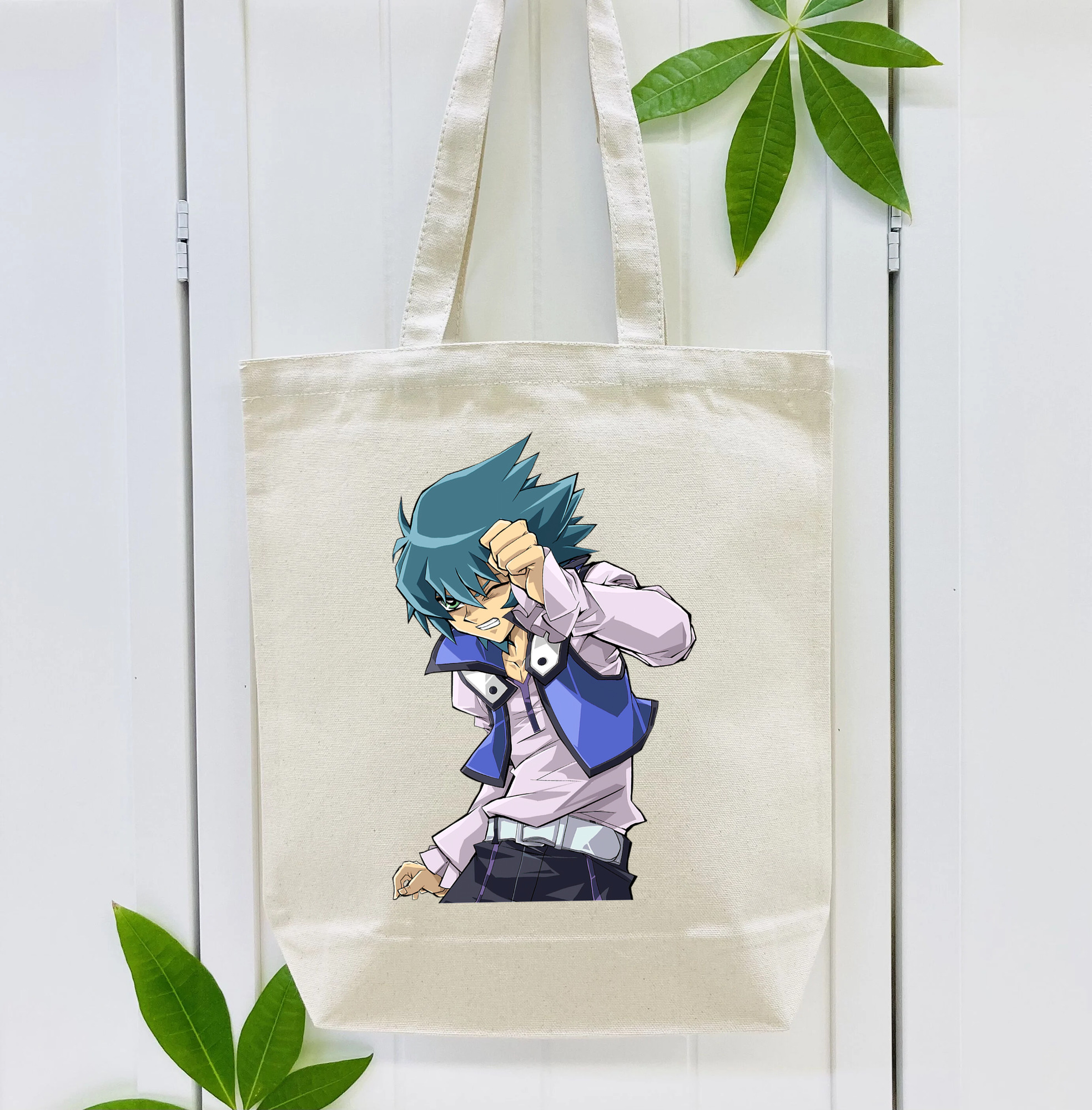 遊☆戯☆王 Yu-Gi-Oh! 縦型キャンバス生地手提げバッグ　トートバッグ