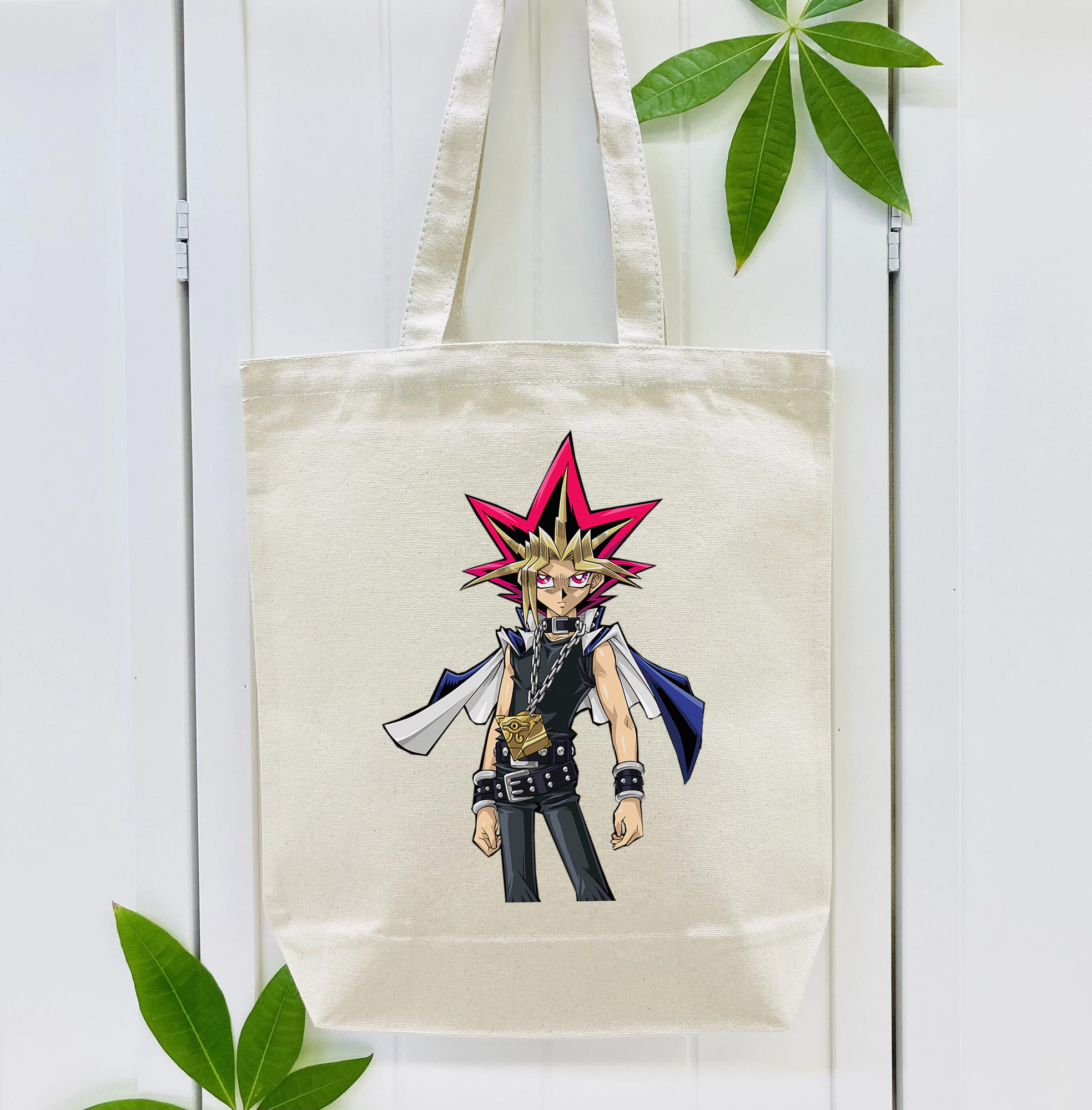 遊☆戯☆王 Yu-Gi-Oh! 縦型キャンバス生地手提げバッグ　トートバッグ