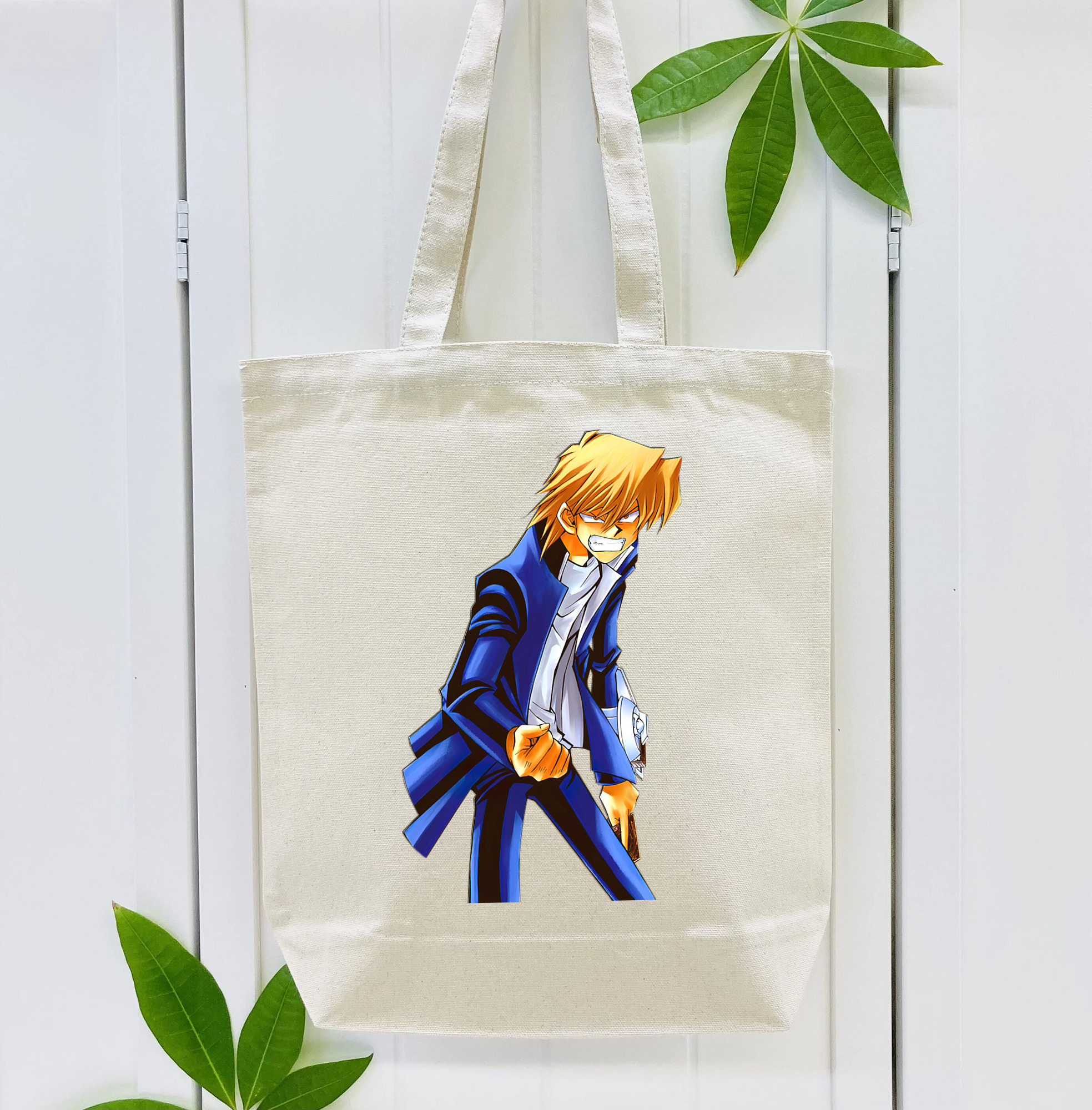 遊☆戯☆王 Yu-Gi-Oh! 縦型キャンバス生地手提げバッグ　トートバッグ