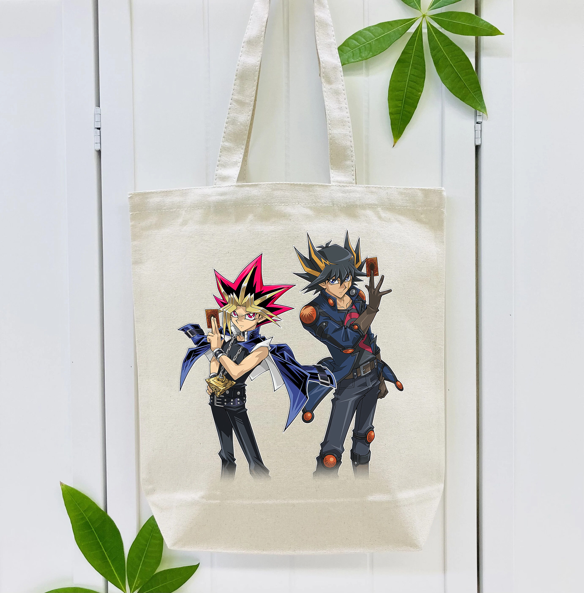 遊☆戯☆王 Yu-Gi-Oh! 縦型キャンバス生地手提げバッグ　トートバッグ