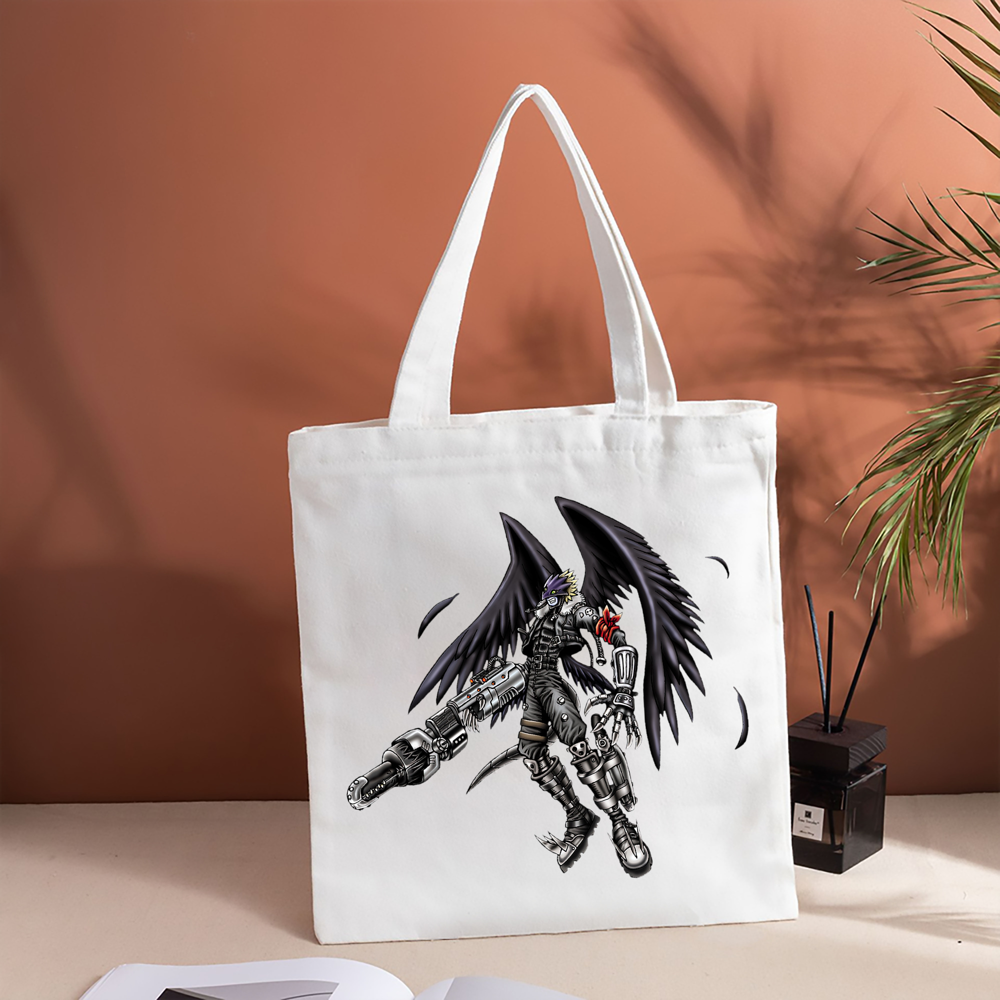 遊☆戯☆王 Yu-Gi-Oh! 縦型キャンバス生地手提げバッグ　トートバッグ