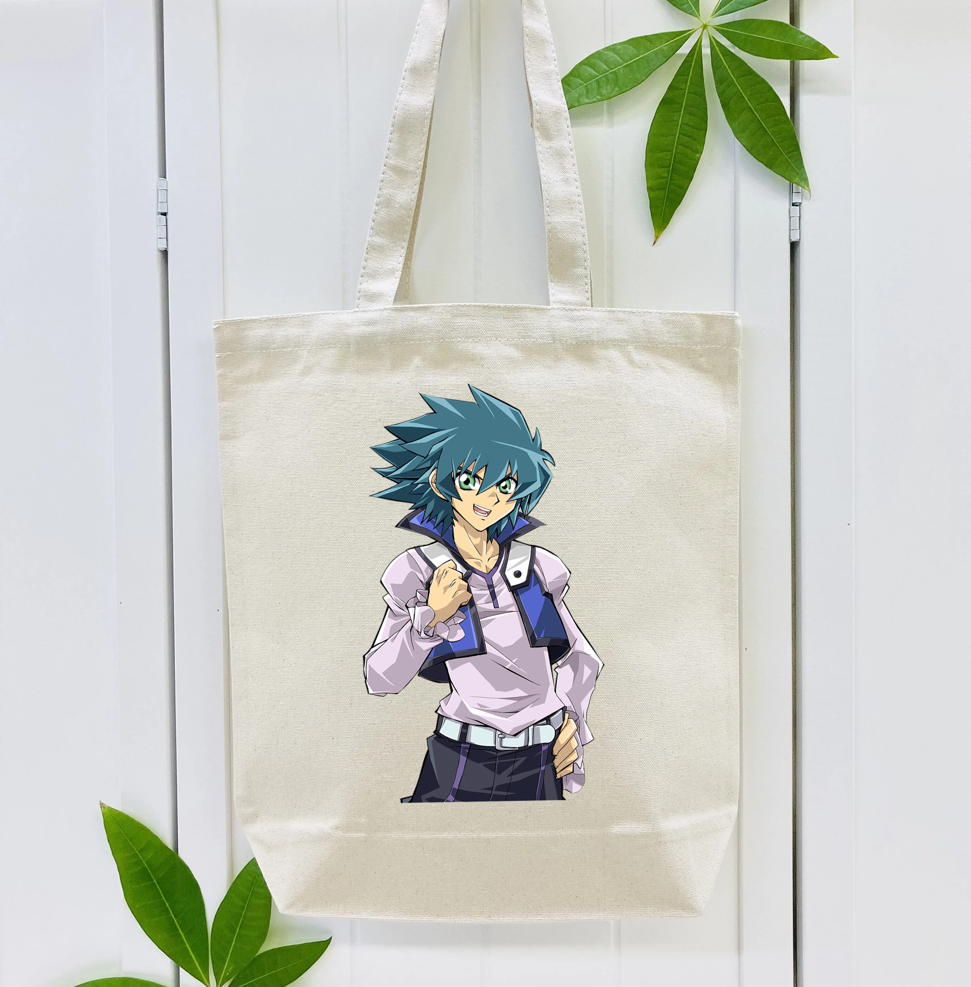 遊☆戯☆王 Yu-Gi-Oh! 縦型キャンバス生地手提げバッグ　トートバッグ