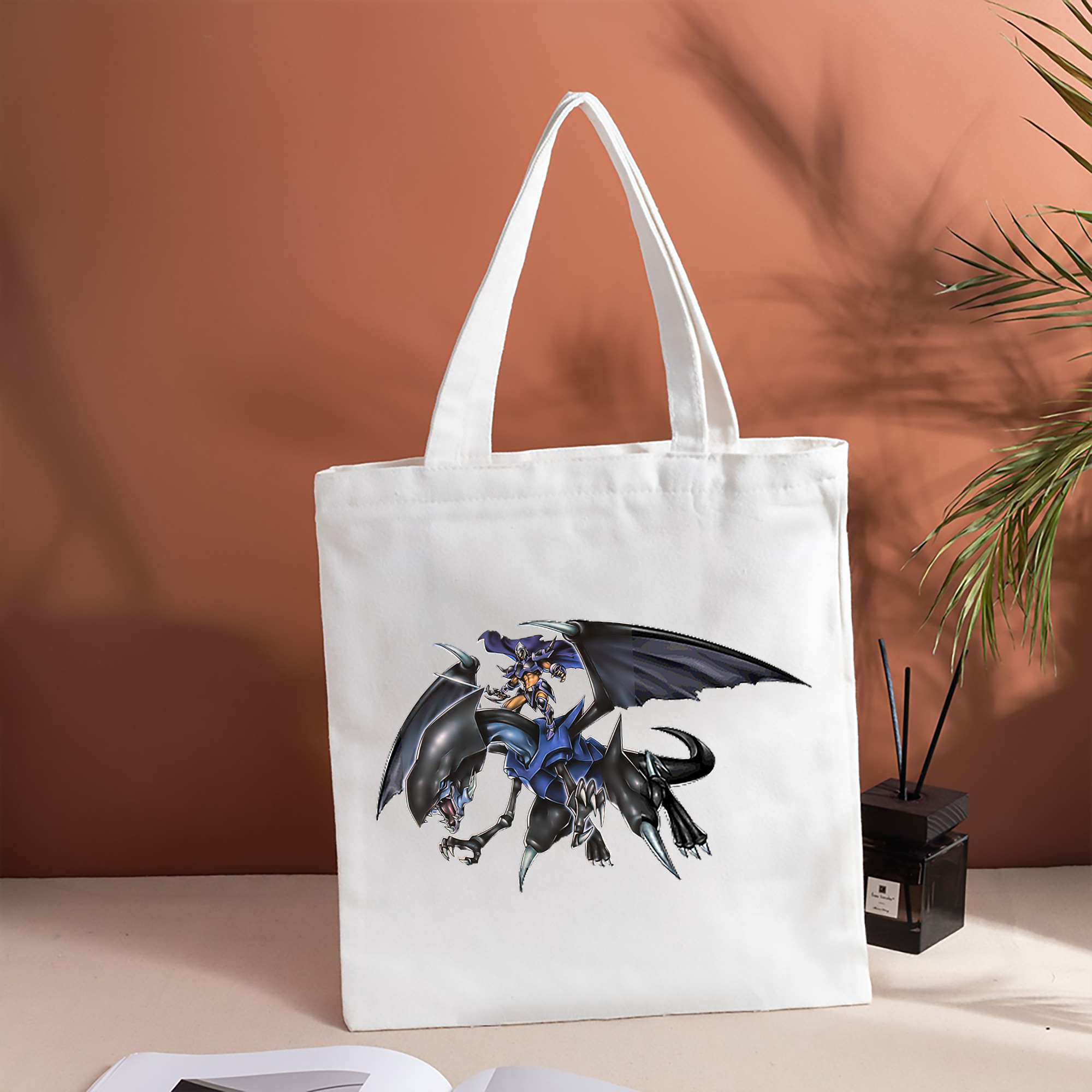 遊☆戯☆王 Yu-Gi-Oh! 縦型キャンバス生地手提げバッグ　トートバッグ