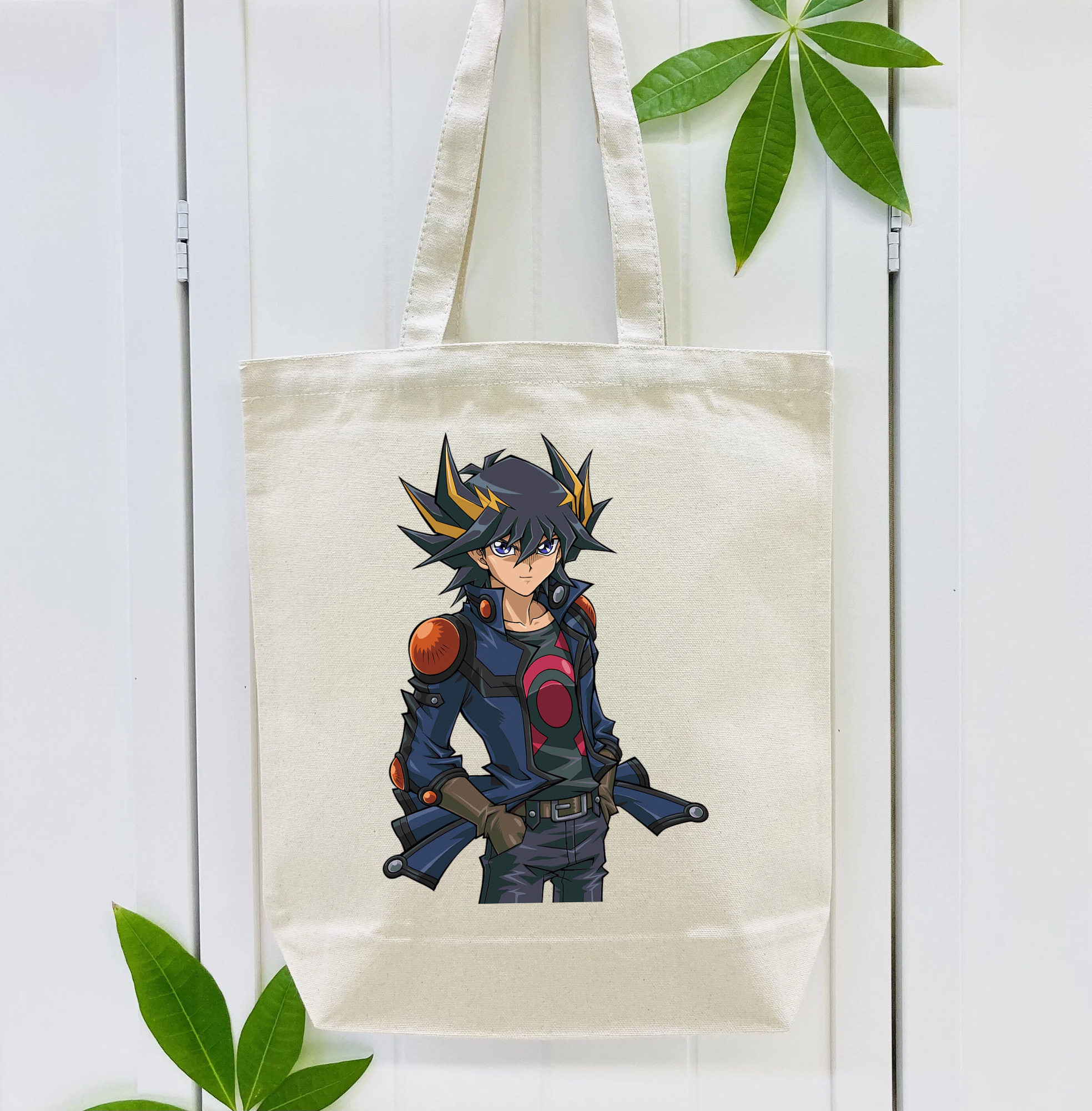 遊☆戯☆王 Yu-Gi-Oh! 縦型キャンバス生地手提げバッグ　トートバッグ