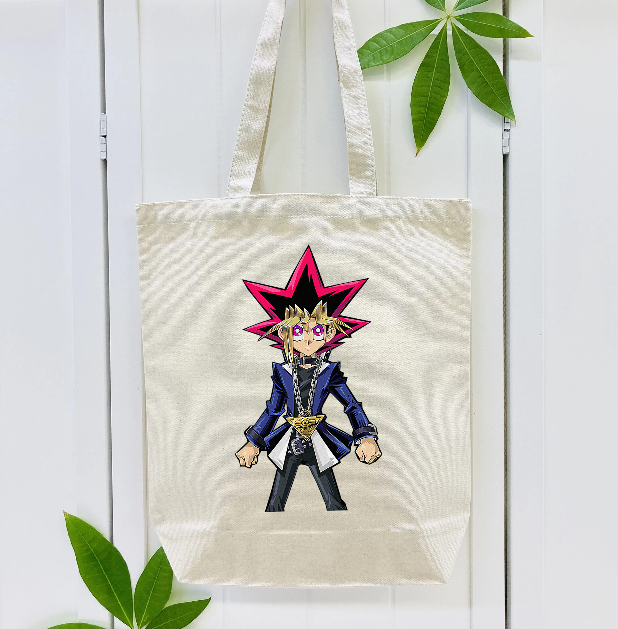 遊☆戯☆王 Yu-Gi-Oh! 縦型キャンバス生地手提げバッグ　トートバッグ