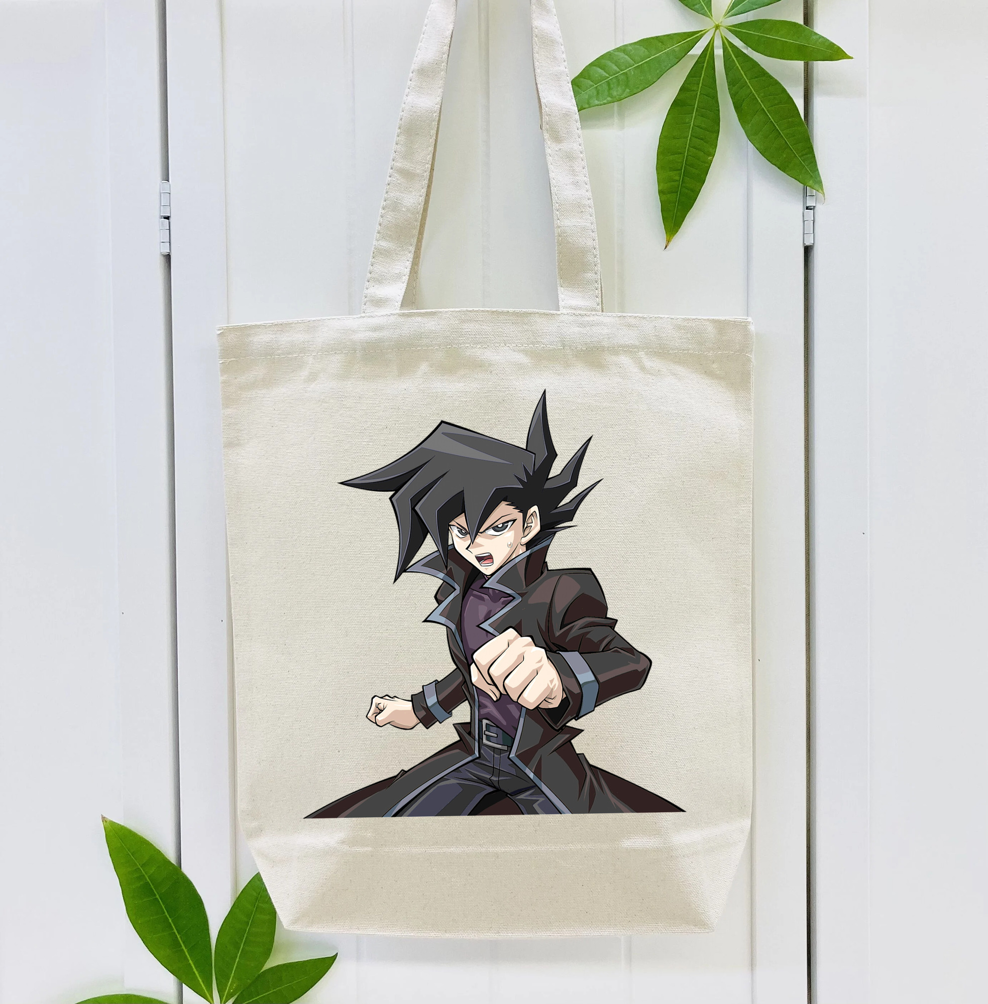 遊☆戯☆王 Yu-Gi-Oh! 縦型キャンバス生地手提げバッグ　トートバッグ