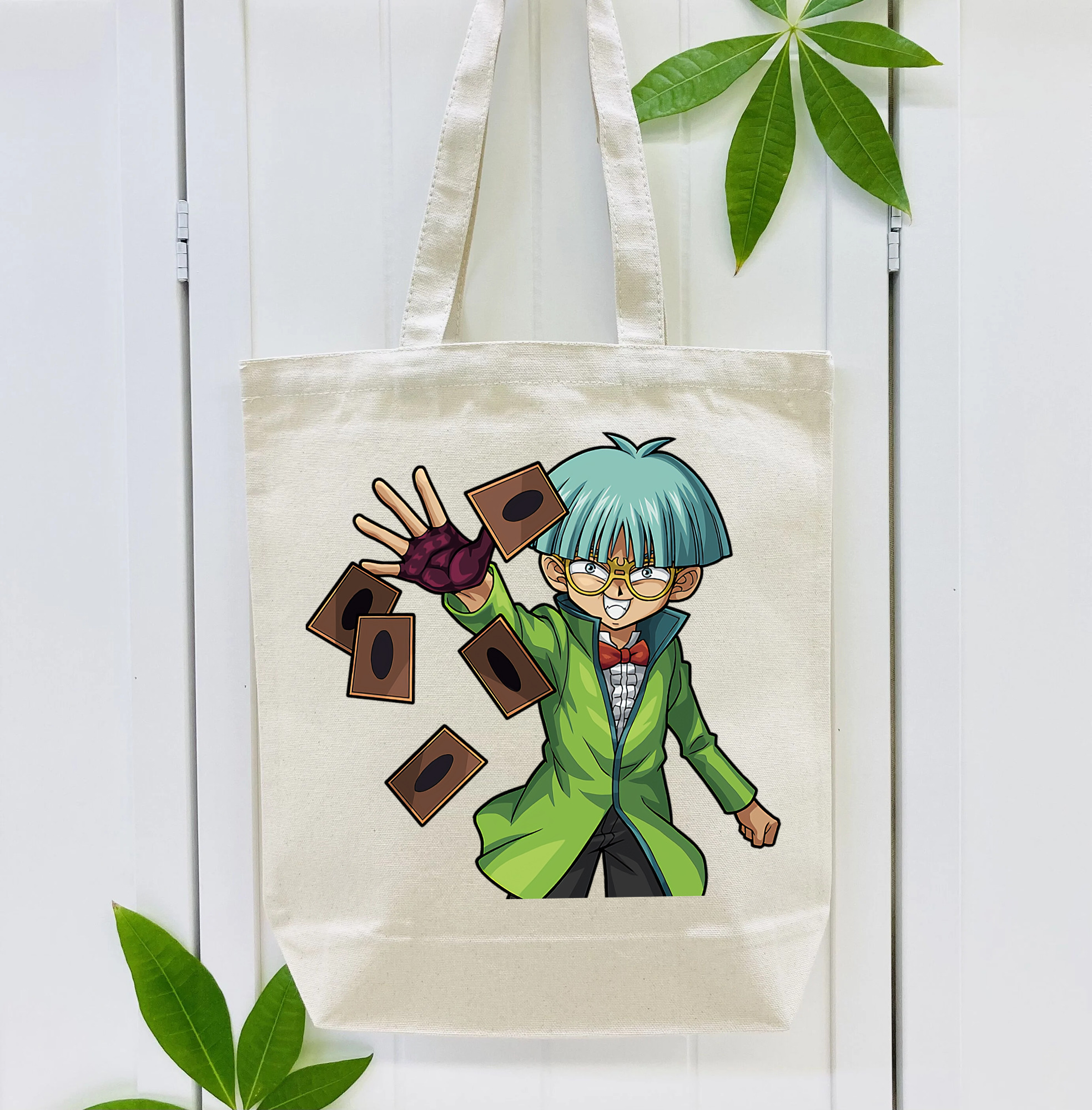 遊☆戯☆王 Yu-Gi-Oh! 縦型キャンバス生地手提げバッグ　トートバッグ