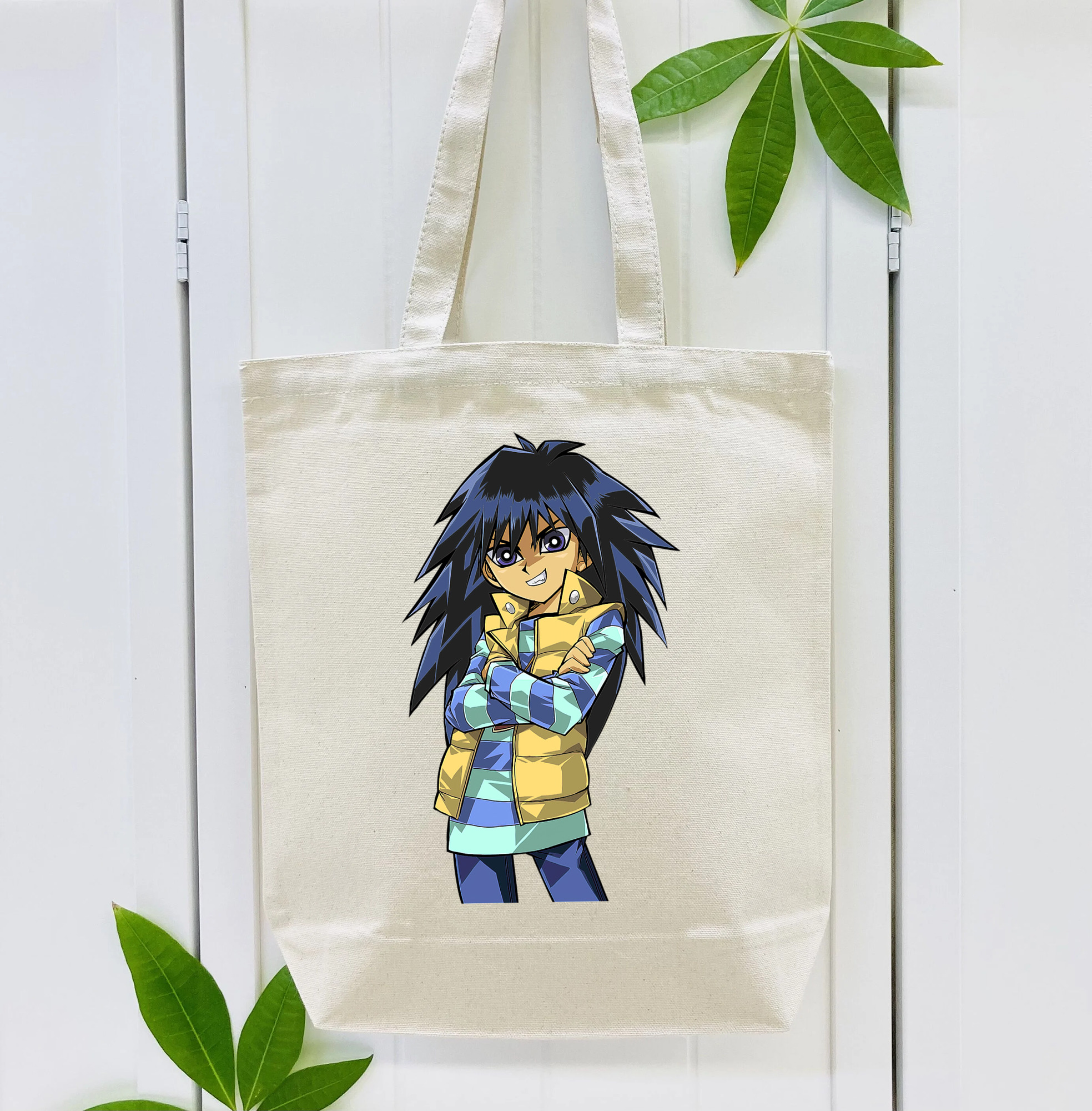 遊☆戯☆王 Yu-Gi-Oh! 縦型キャンバス生地手提げバッグ　トートバッグ