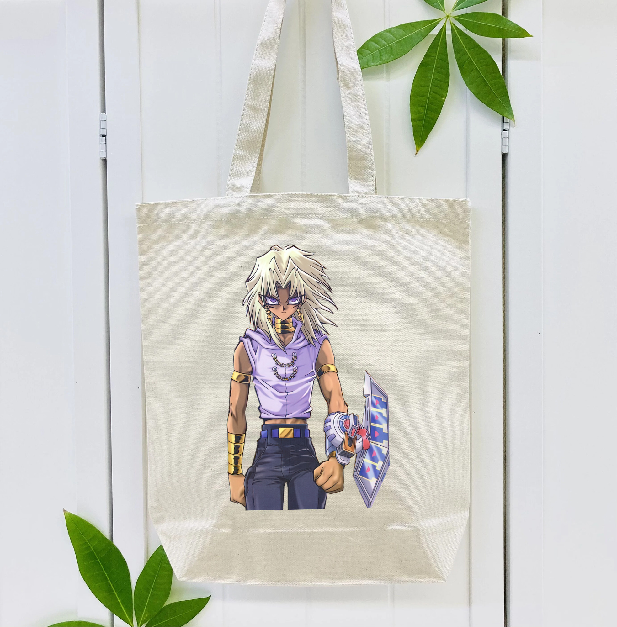 遊☆戯☆王 Yu-Gi-Oh! 縦型キャンバス生地手提げバッグ　トートバッグ