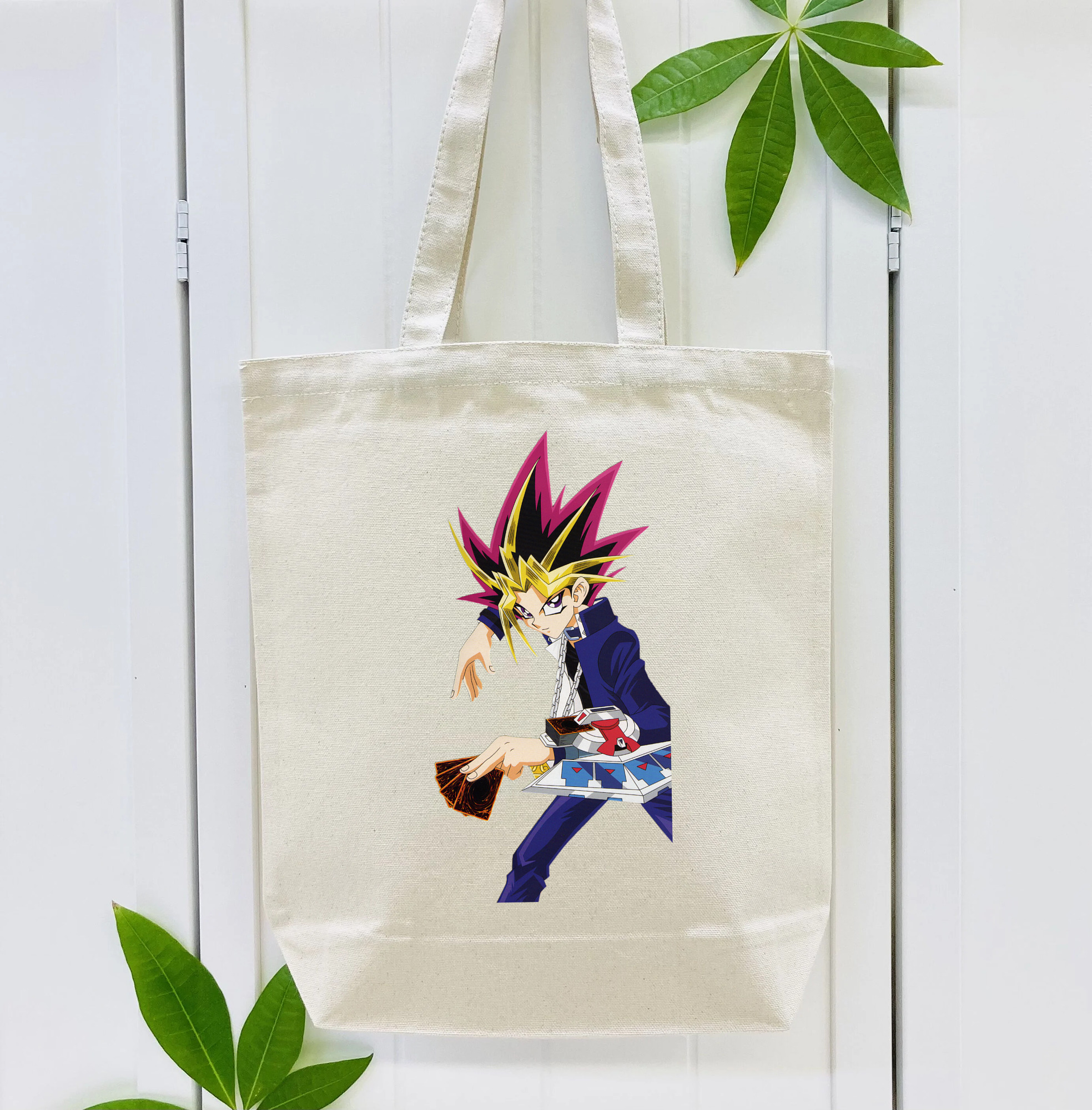 遊☆戯☆王 Yu-Gi-Oh! 縦型キャンバス生地手提げバッグ　トートバッグ