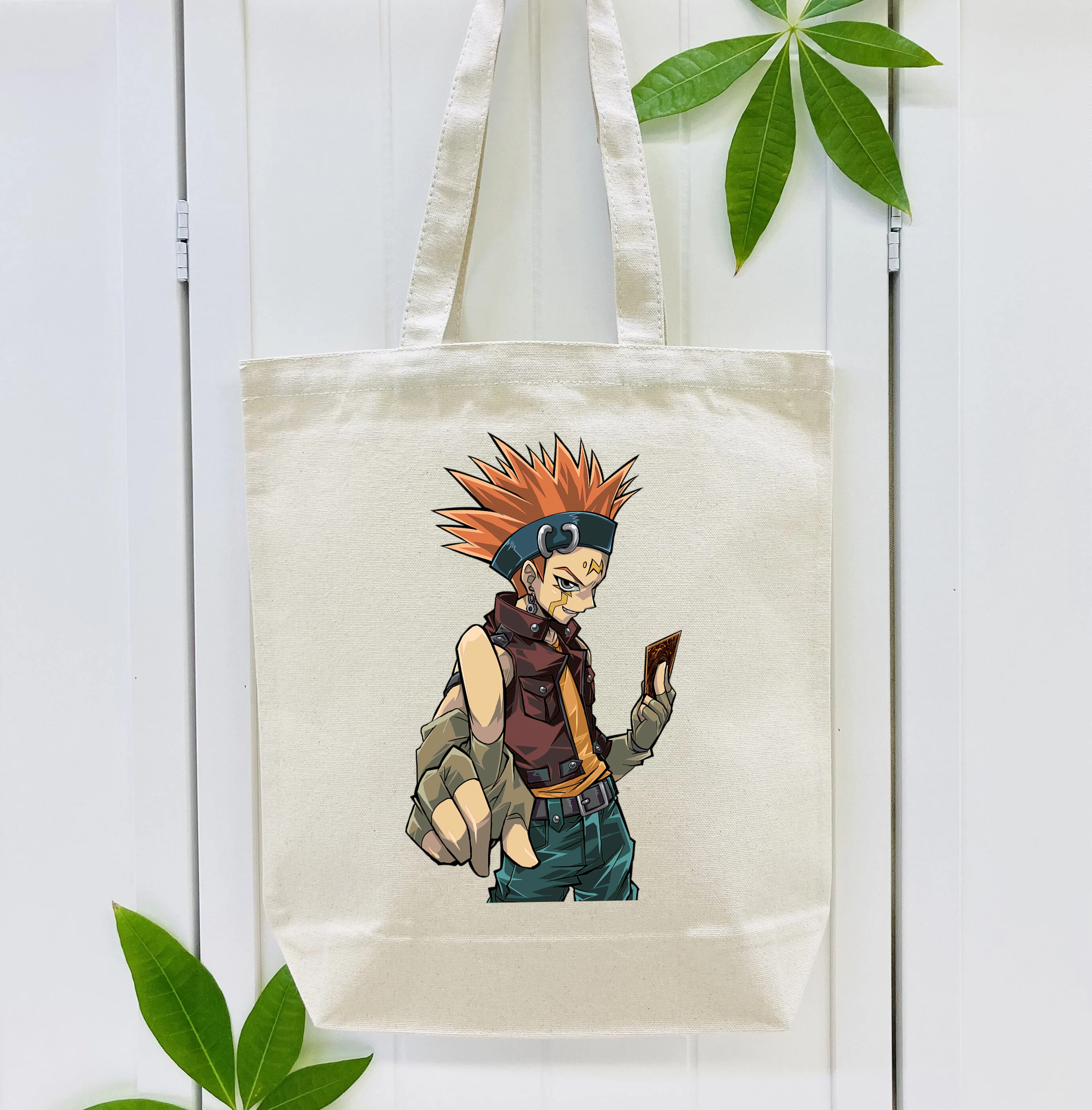 遊☆戯☆王 Yu-Gi-Oh! 縦型キャンバス生地手提げバッグ　トートバッグ