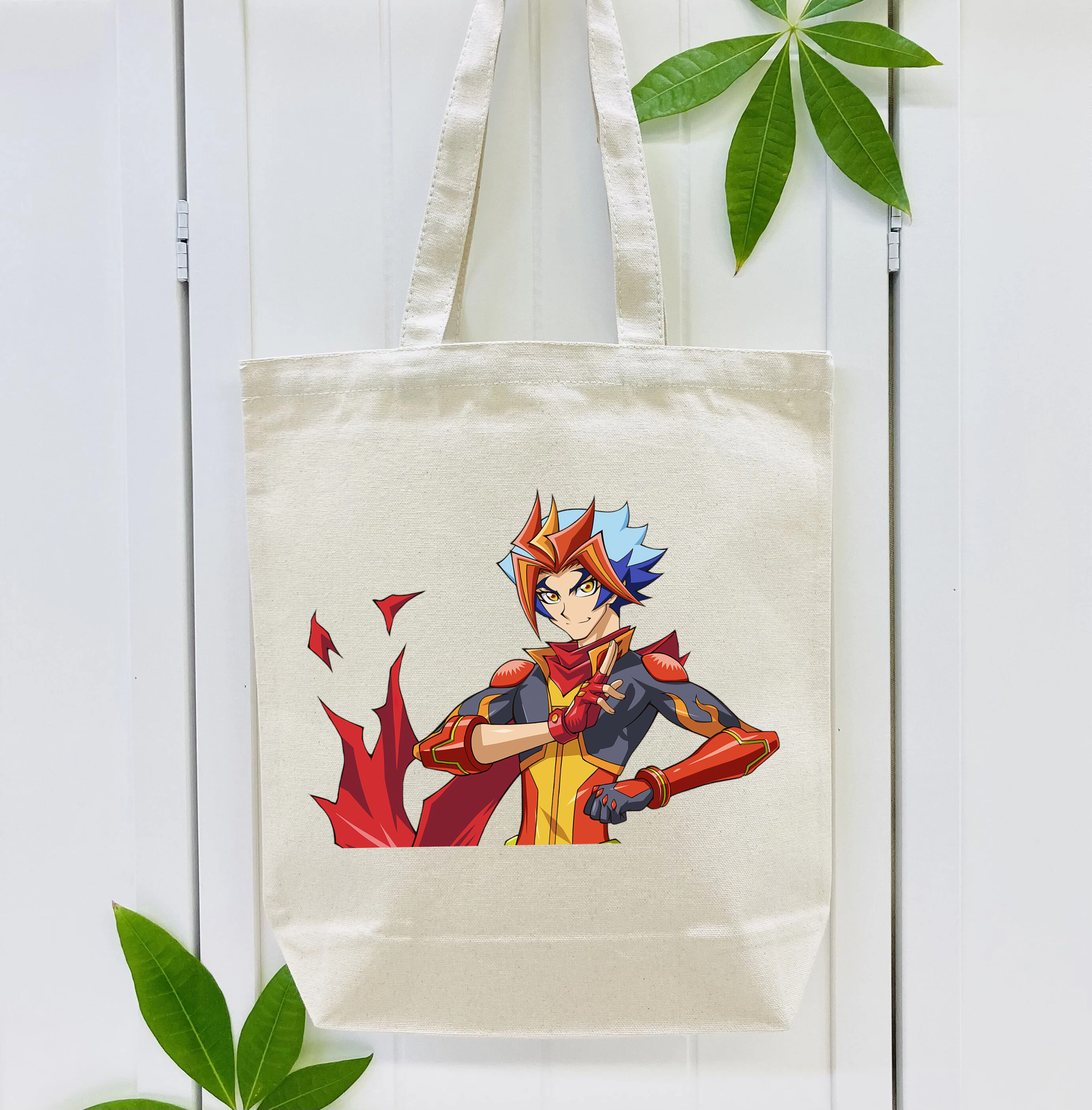 遊☆戯☆王 Yu-Gi-Oh! 縦型キャンバス生地手提げバッグ　トートバッグ