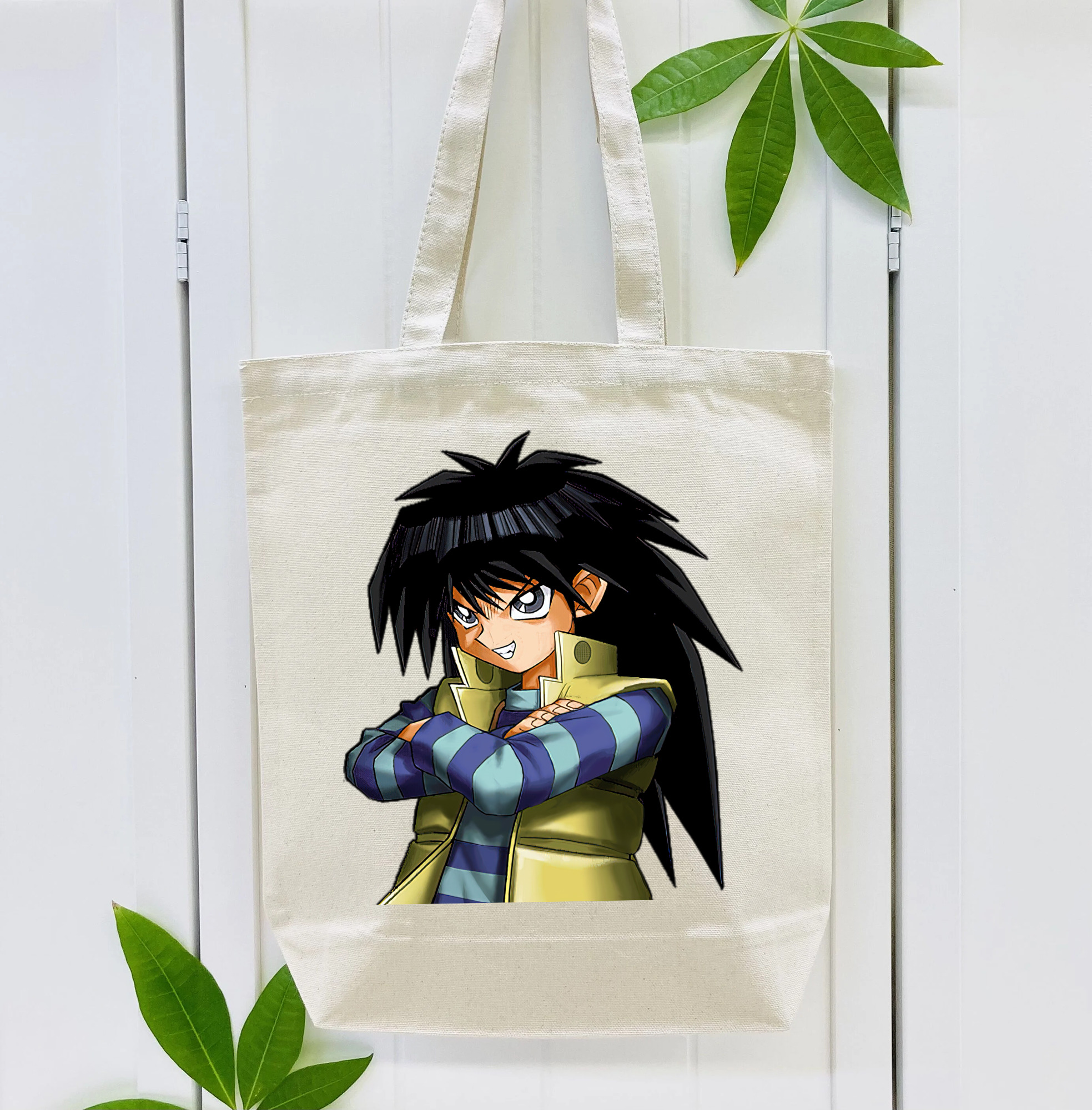 遊☆戯☆王 Yu-Gi-Oh! 縦型キャンバス生地手提げバッグ　トートバッグ