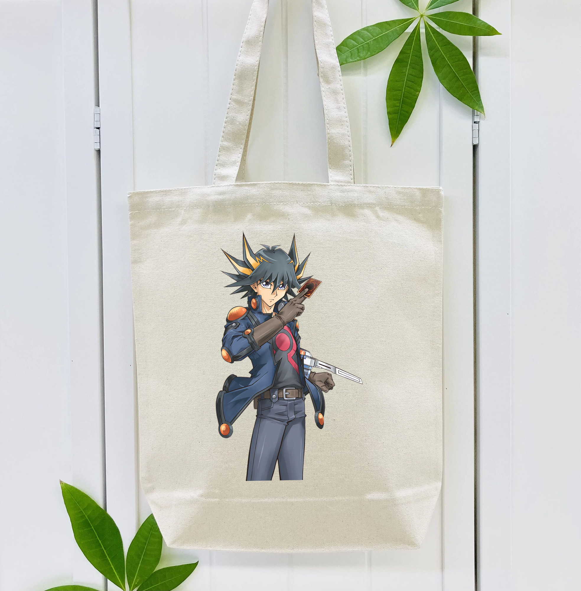 遊☆戯☆王 Yu-Gi-Oh! 縦型キャンバス生地手提げバッグ　トートバッグ