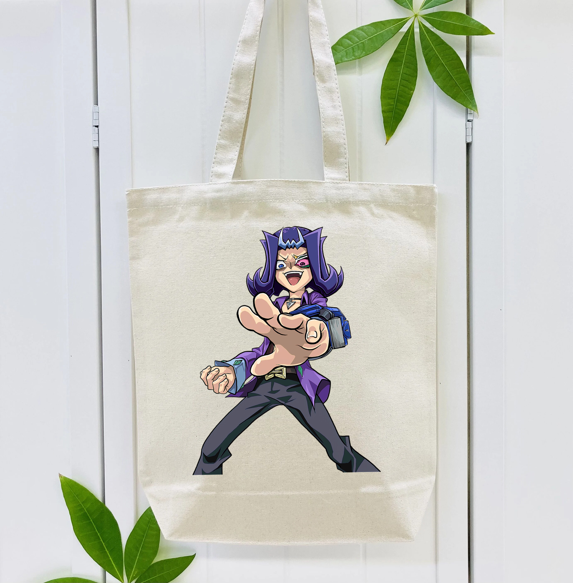 遊☆戯☆王 Yu-Gi-Oh! 縦型キャンバス生地手提げバッグ　トートバッグ