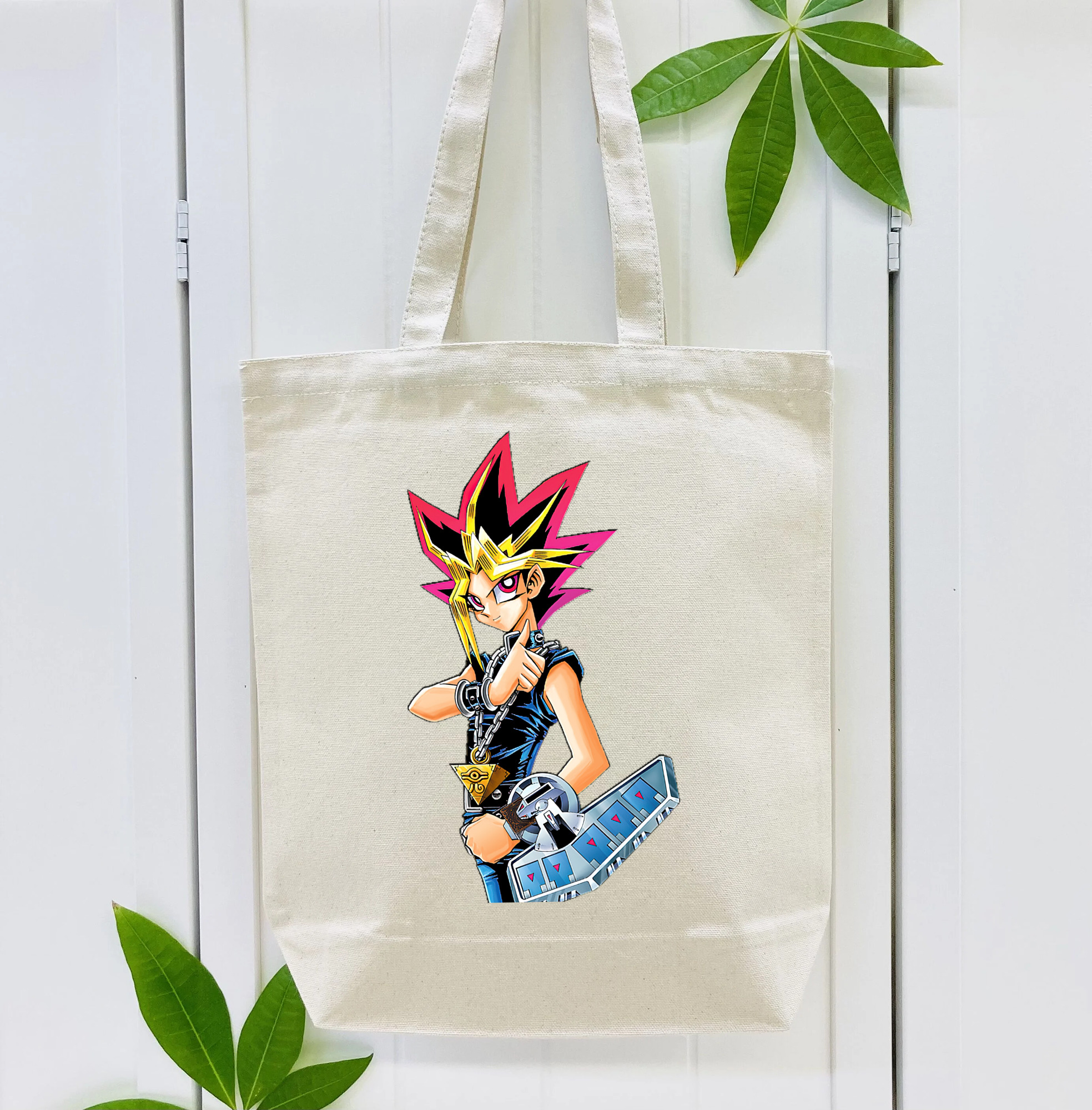 遊☆戯☆王 Yu-Gi-Oh! 縦型キャンバス生地手提げバッグ　トートバッグ