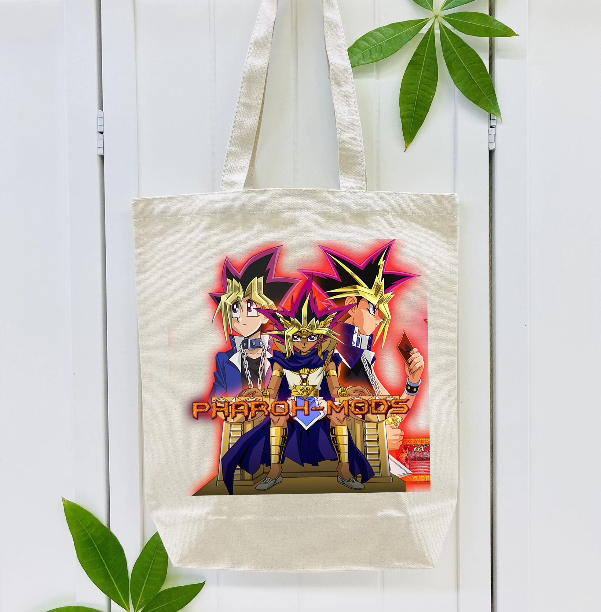 遊☆戯☆王 Yu-Gi-Oh! 縦型キャンバス生地手提げバッグ　トートバッグ