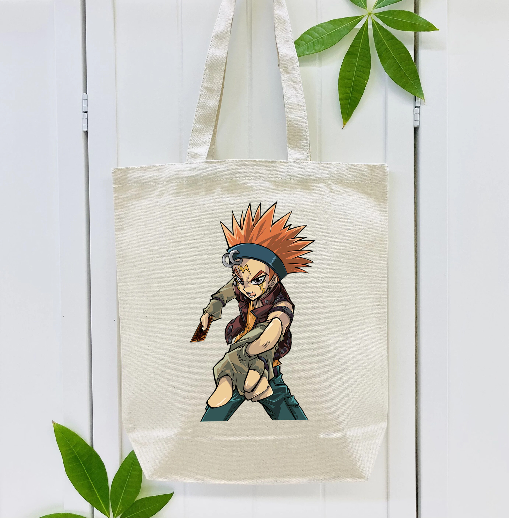 遊☆戯☆王 Yu-Gi-Oh! 縦型キャンバス生地手提げバッグ　トートバッグ
