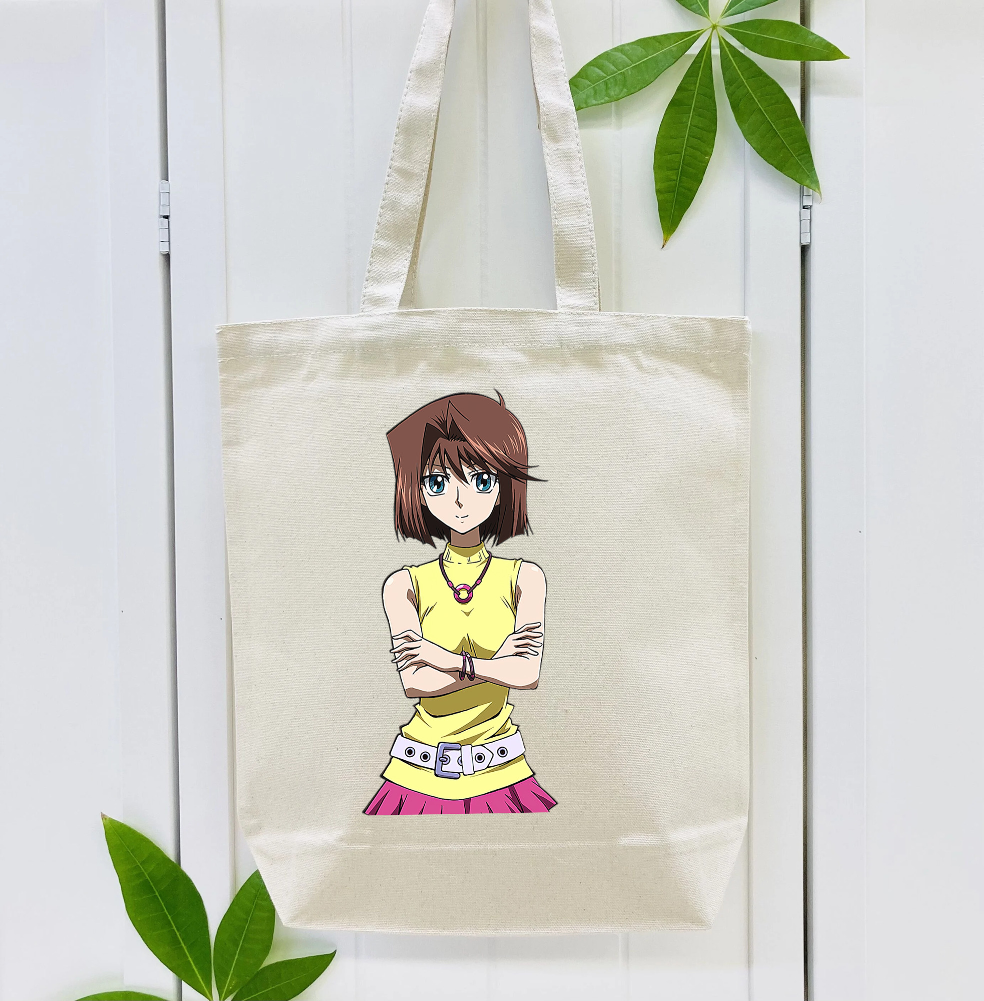 遊☆戯☆王 Yu-Gi-Oh! 縦型キャンバス生地手提げバッグ　トートバッグ