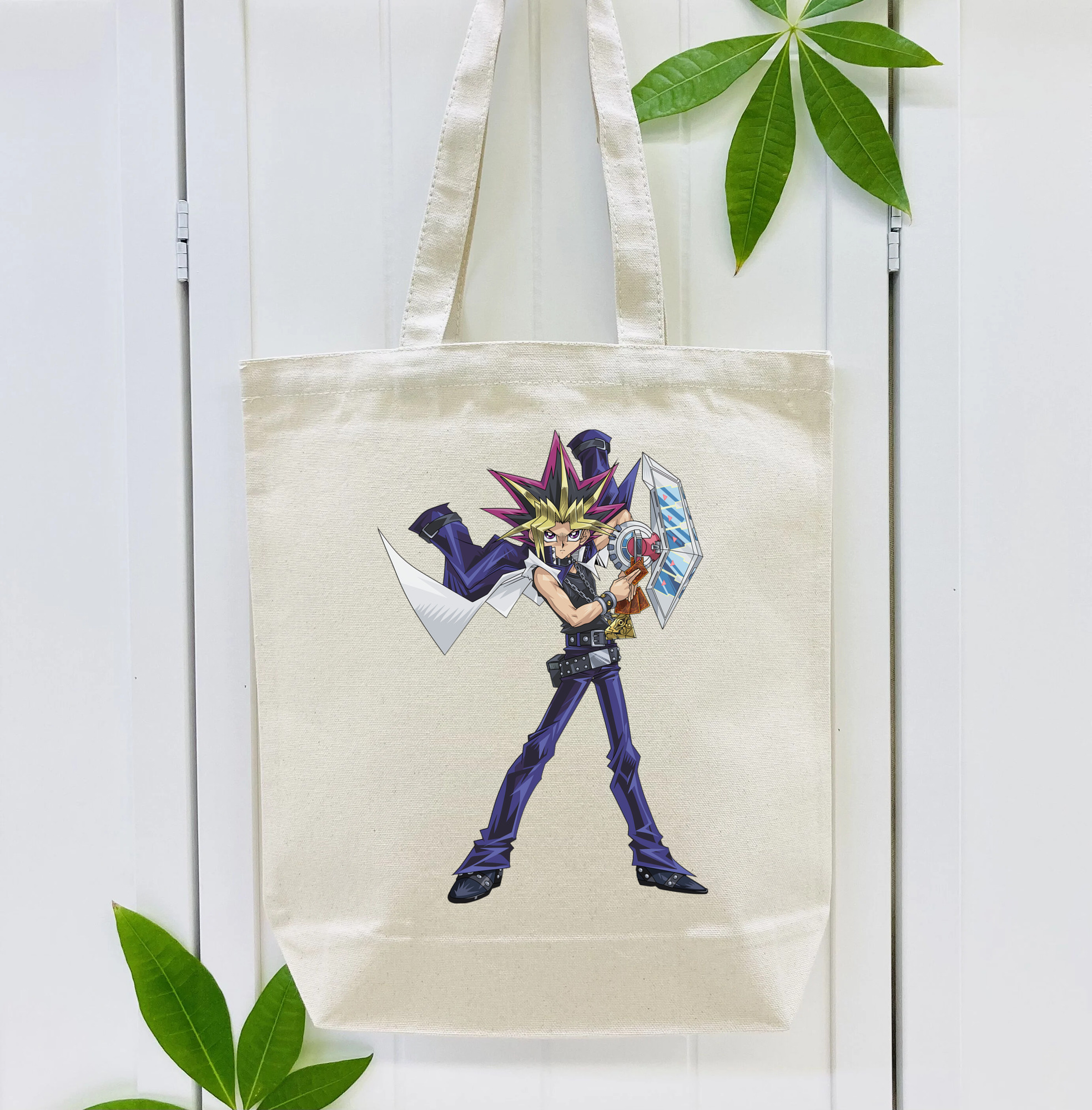 遊☆戯☆王 Yu-Gi-Oh! 縦型キャンバス生地手提げバッグ　トートバッグ