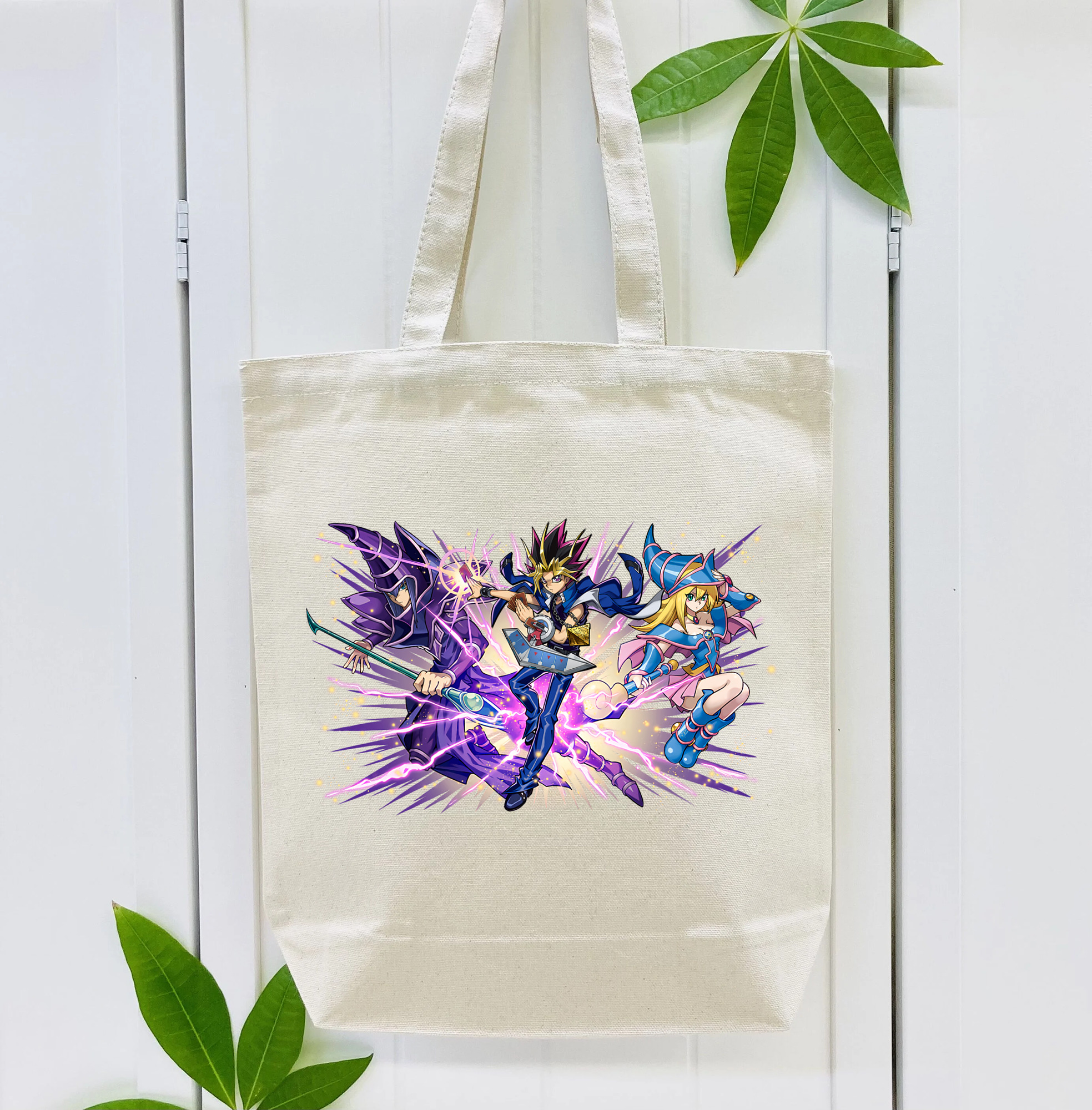 遊☆戯☆王 Yu-Gi-Oh! 縦型キャンバス生地手提げバッグ　トートバッグ