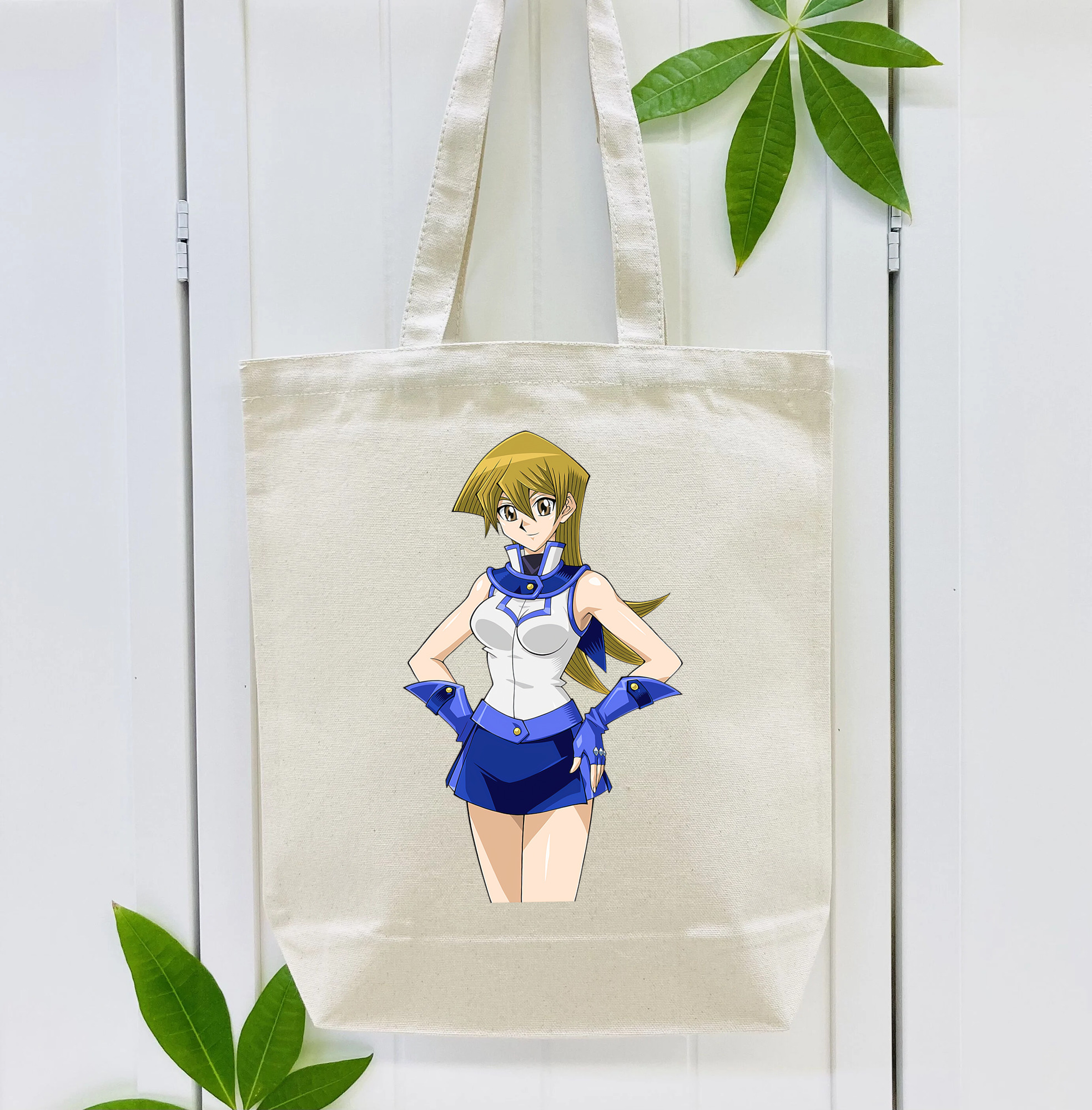 遊☆戯☆王 Yu-Gi-Oh! 縦型キャンバス生地手提げバッグ　トートバッグ
