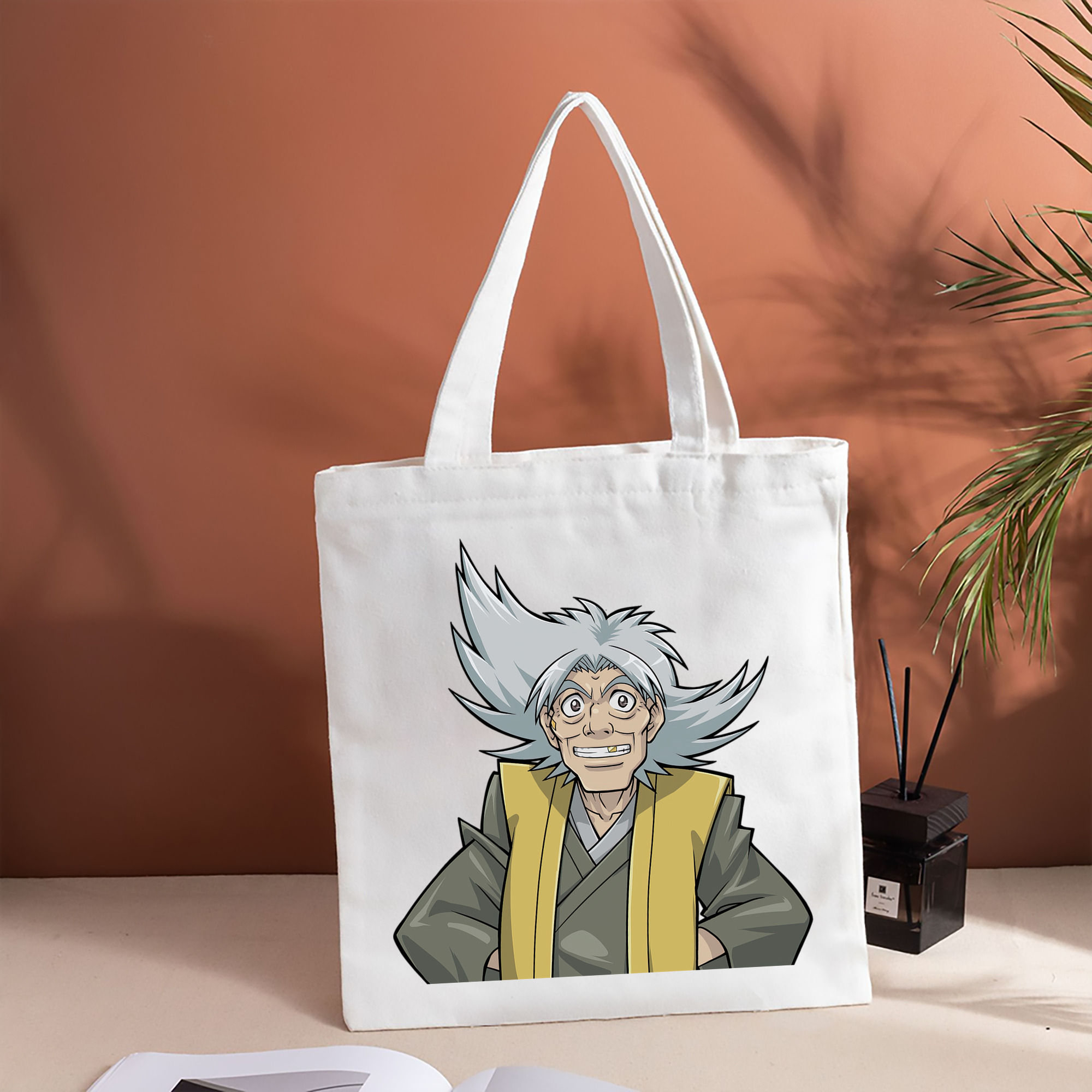 遊☆戯☆王 Yu-Gi-Oh! 縦型キャンバス生地手提げバッグ　トートバッグ