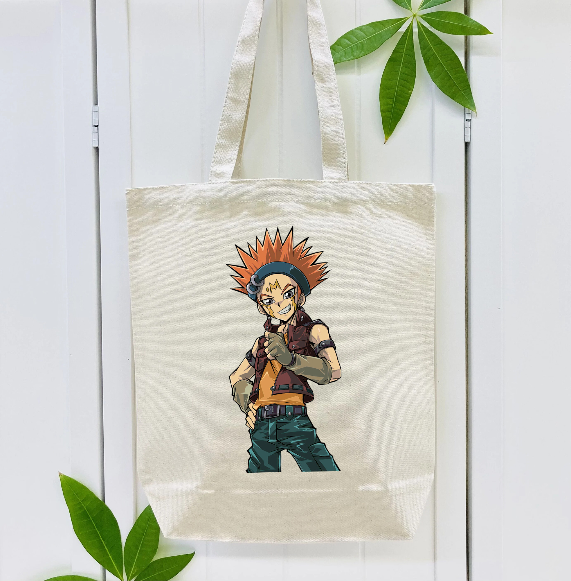 遊☆戯☆王 Yu-Gi-Oh! 縦型キャンバス生地手提げバッグ　トートバッグ