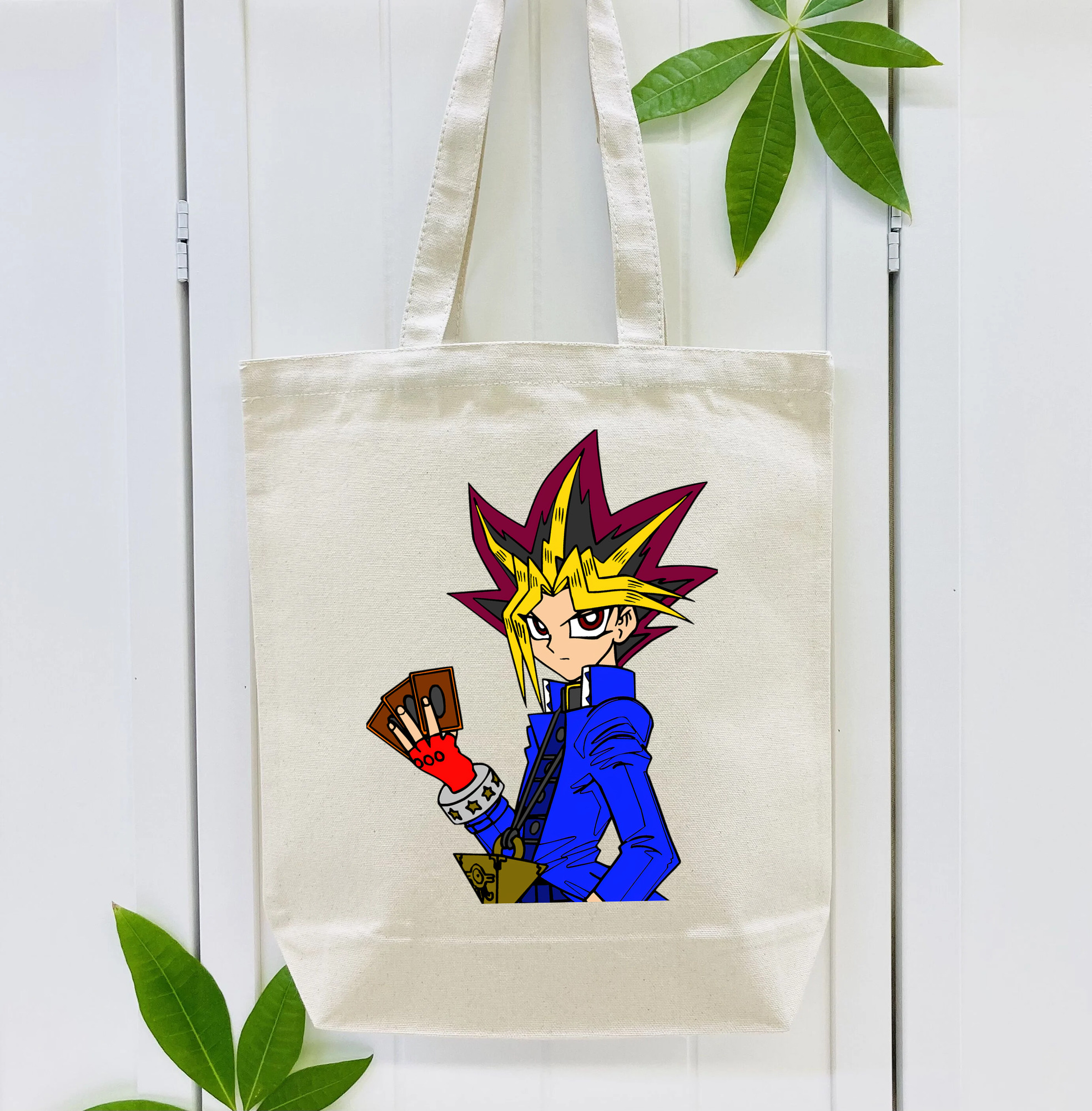 遊☆戯☆王 Yu-Gi-Oh! 縦型キャンバス生地手提げバッグ　トートバッグ