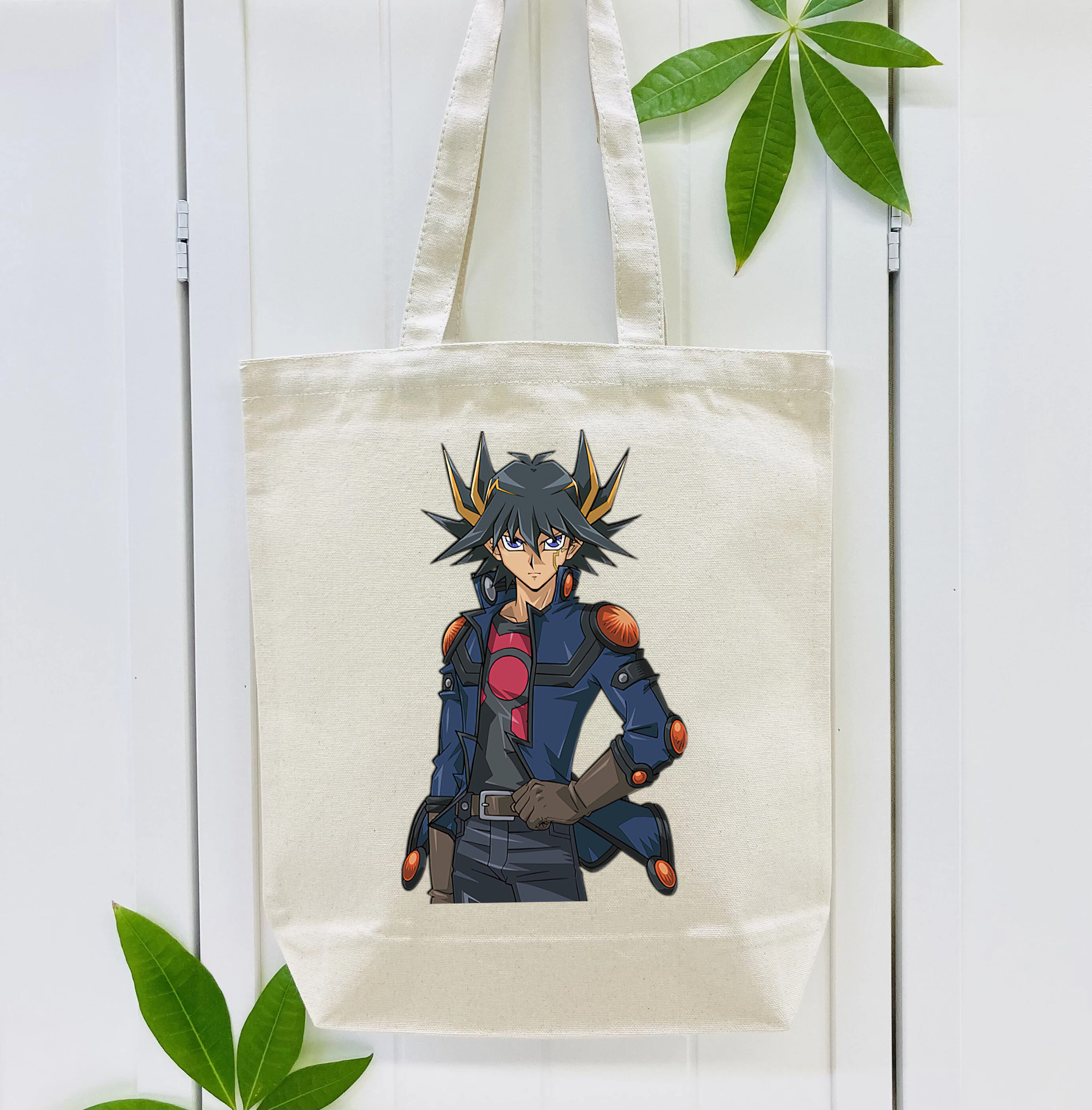 遊☆戯☆王 Yu-Gi-Oh! 縦型キャンバス生地手提げバッグ　トートバッグ