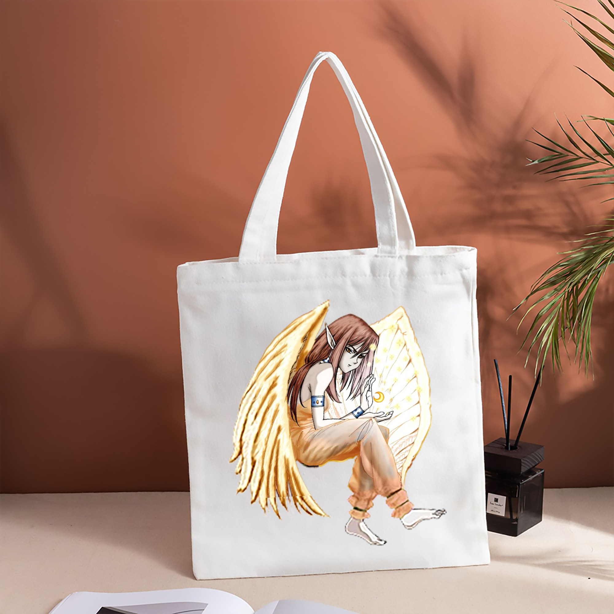 遊☆戯☆王 Yu-Gi-Oh! 縦型キャンバス生地手提げバッグ　トートバッグ