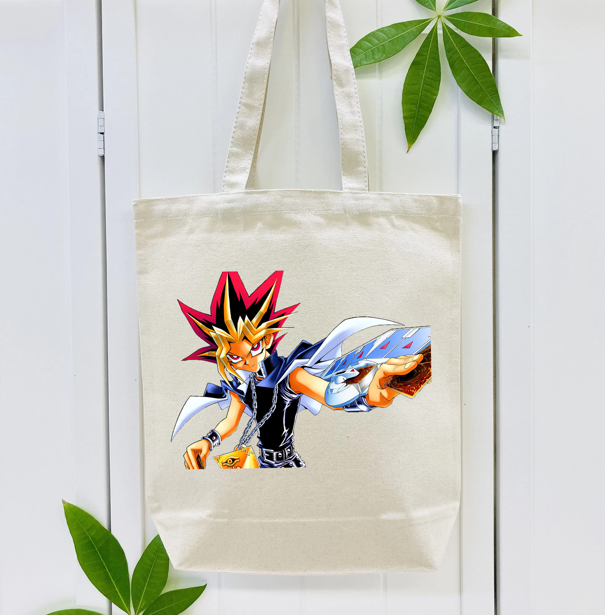 遊☆戯☆王 Yu-Gi-Oh! 縦型キャンバス生地手提げバッグ　トートバッグ