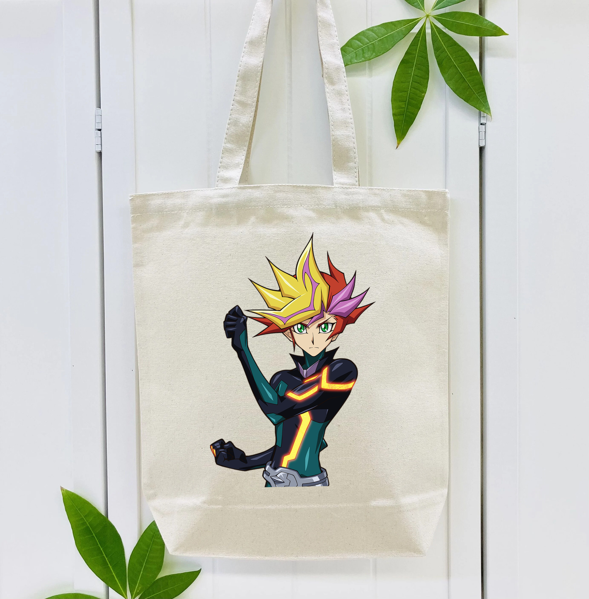 遊☆戯☆王 Yu-Gi-Oh! 縦型キャンバス生地手提げバッグ　トートバッグ