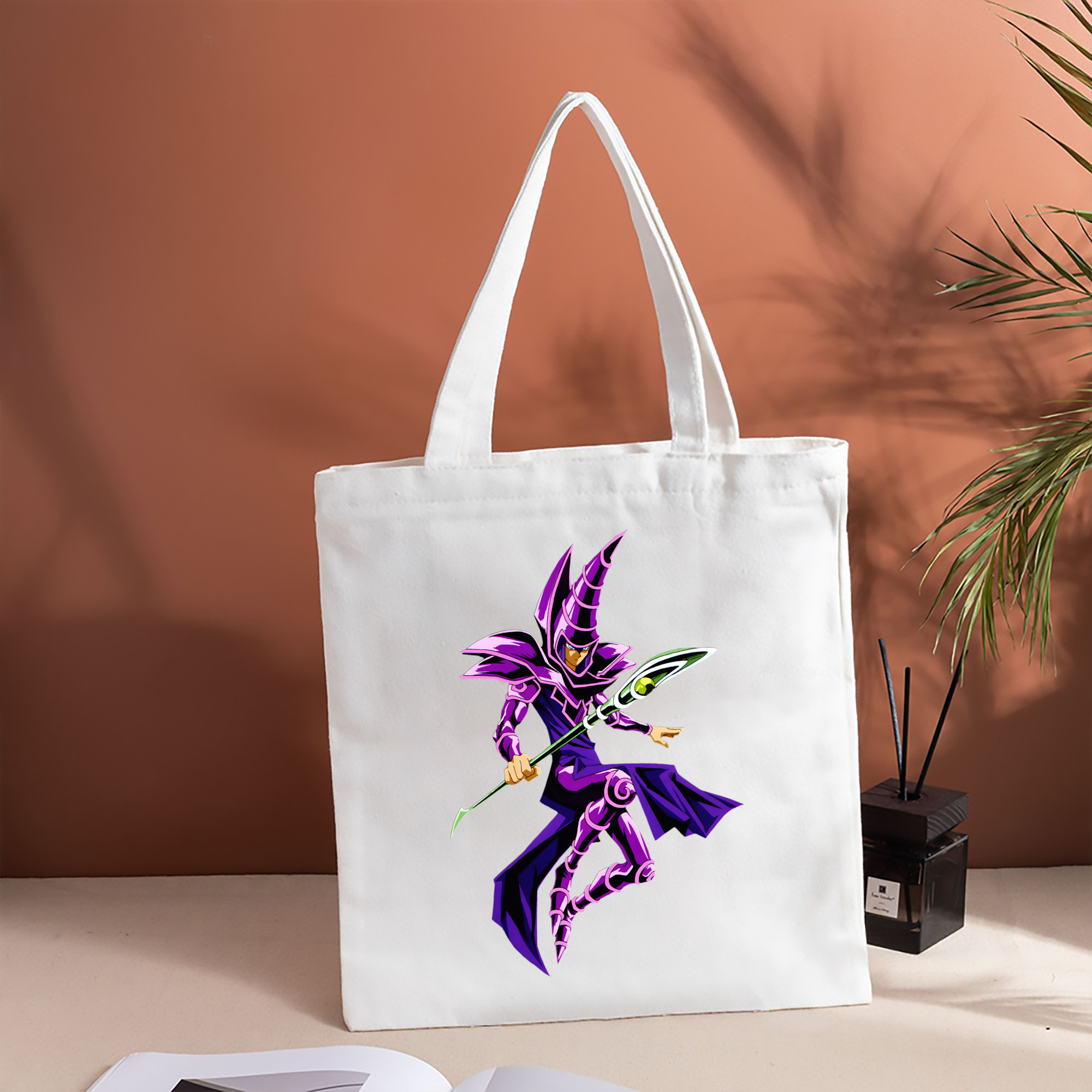 遊☆戯☆王 Yu-Gi-Oh! 縦型キャンバス生地手提げバッグ　トートバッグ