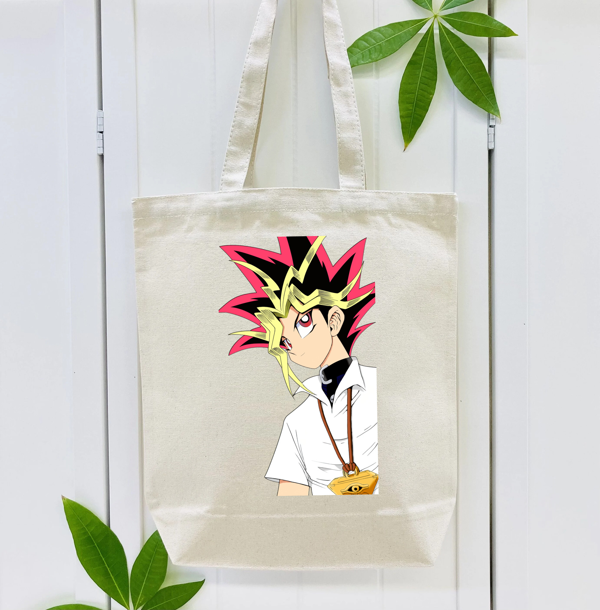 遊☆戯☆王 Yu-Gi-Oh! 縦型キャンバス生地手提げバッグ　トートバッグ
