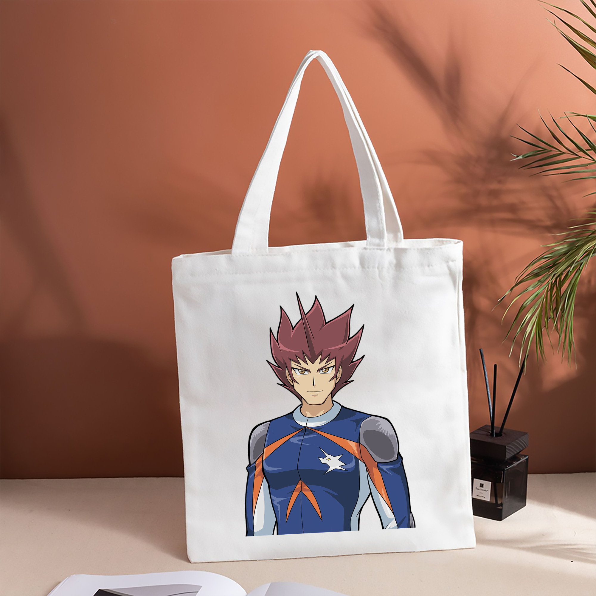 遊☆戯☆王 Yu-Gi-Oh! 縦型キャンバス生地手提げバッグ　トートバッグ