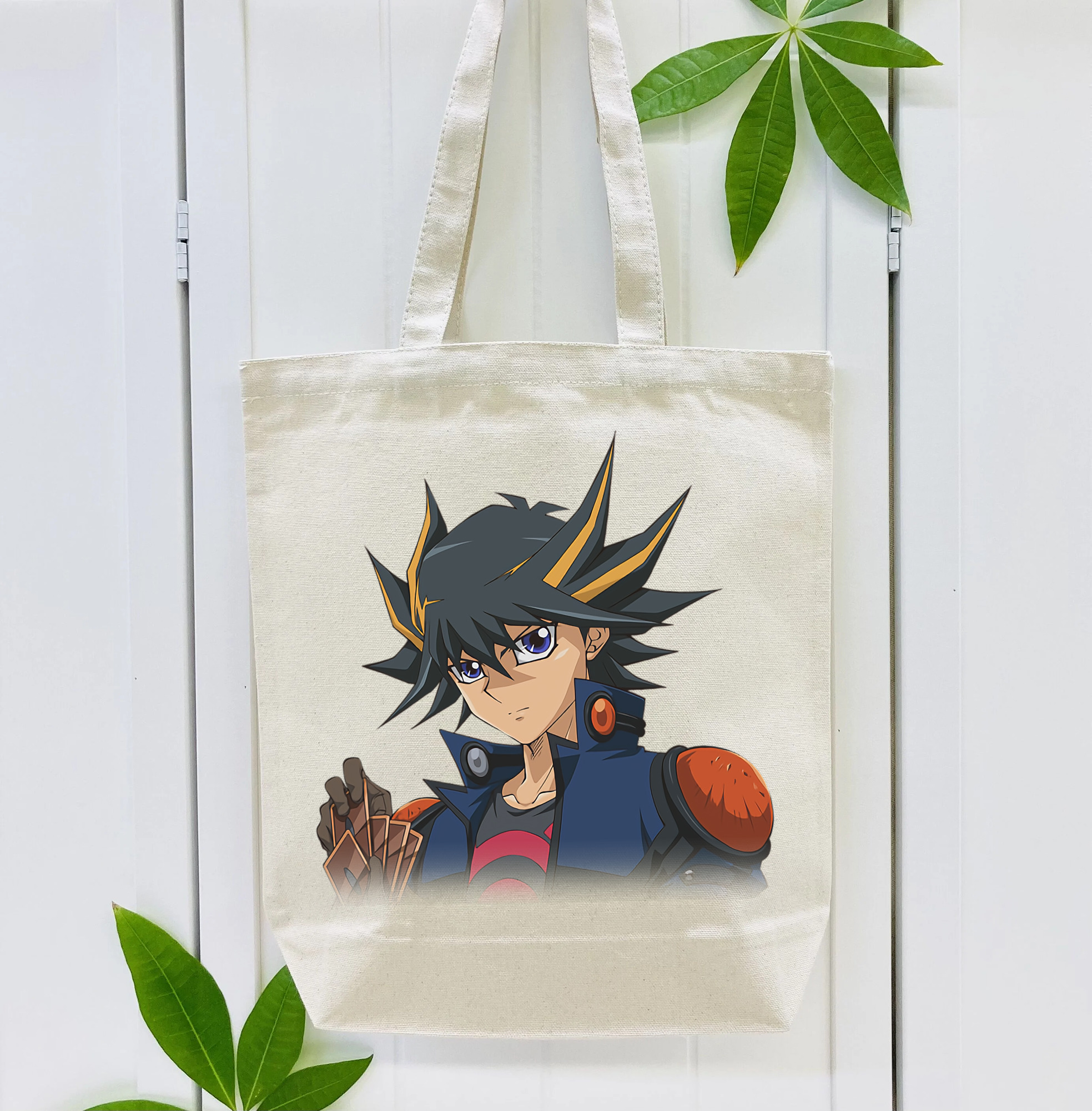 遊☆戯☆王 Yu-Gi-Oh! 縦型キャンバス生地手提げバッグ　トートバッグ