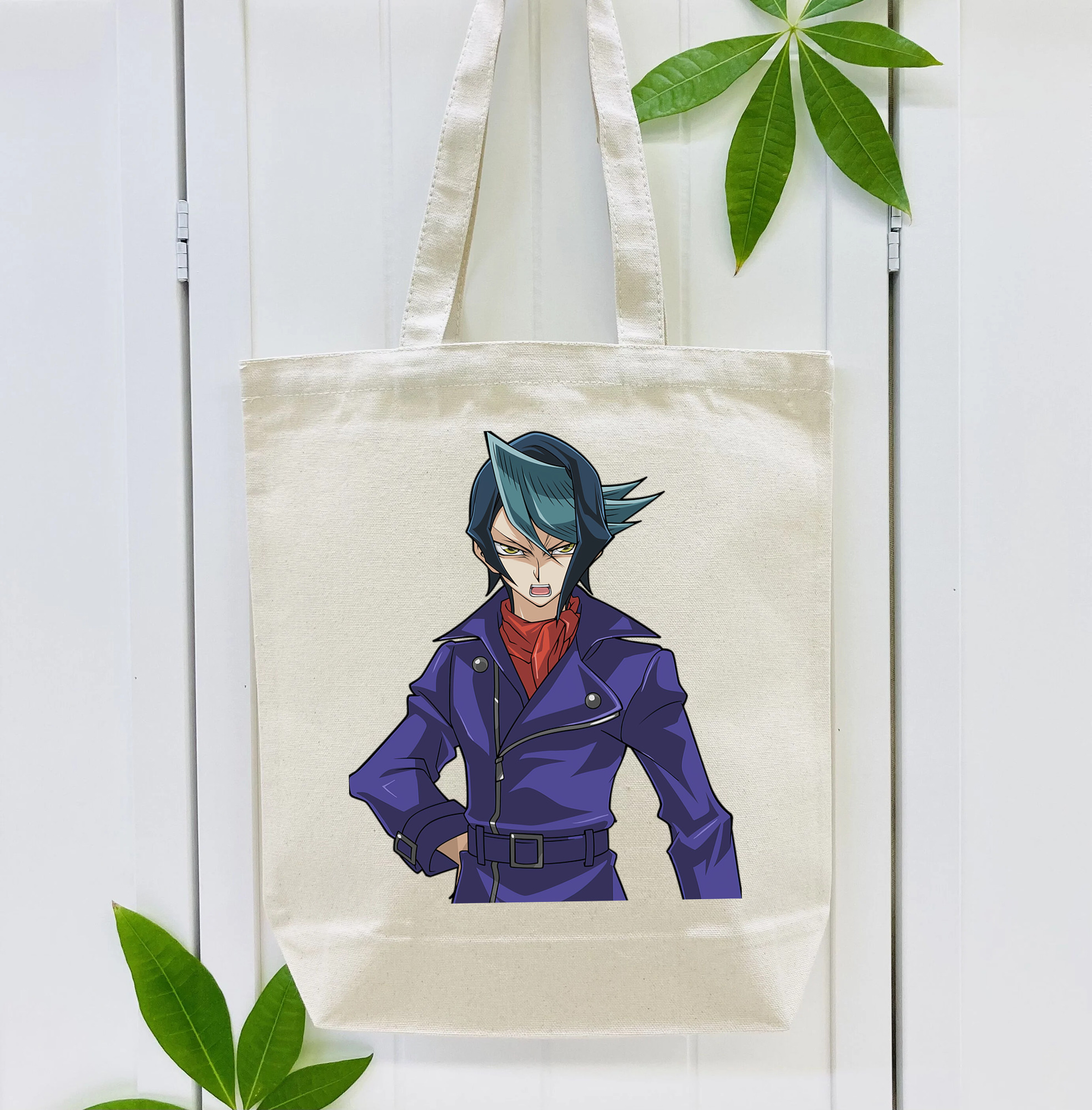 遊☆戯☆王 Yu-Gi-Oh! 縦型キャンバス生地手提げバッグ　トートバッグ