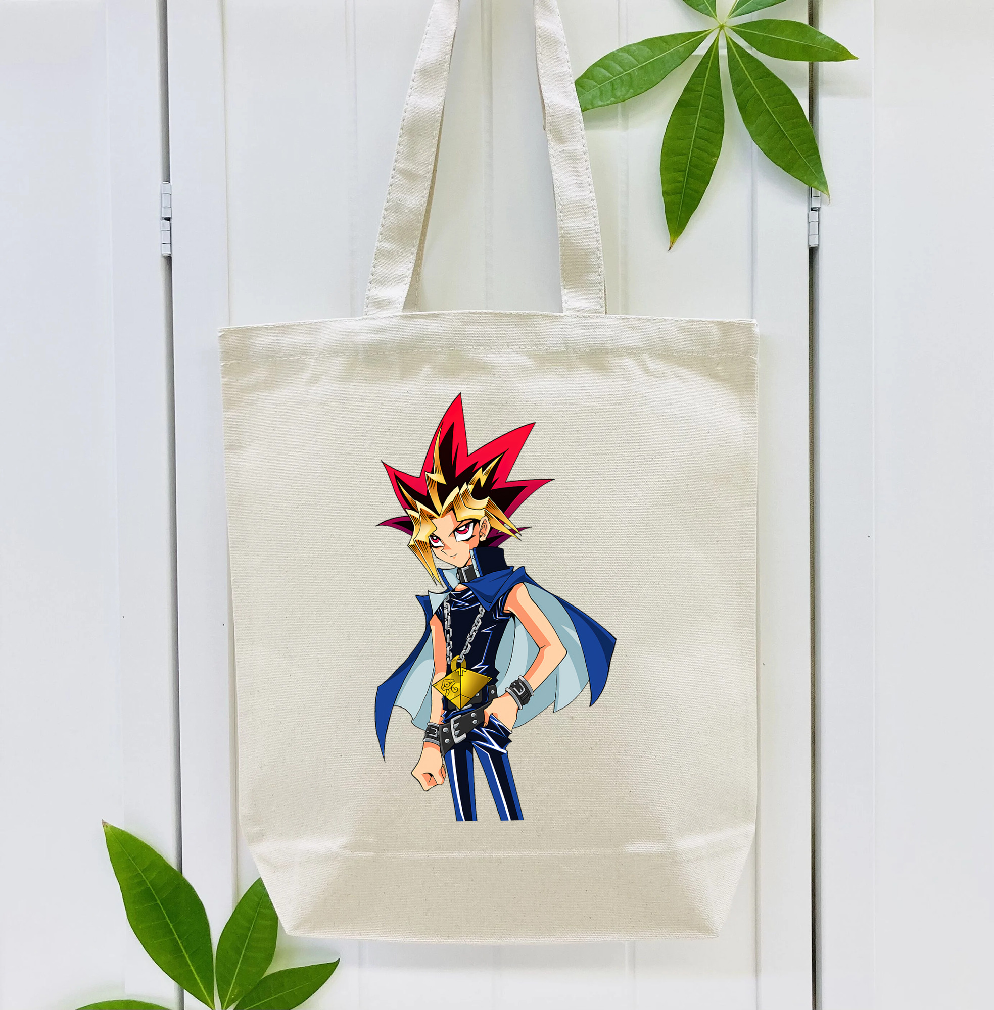遊☆戯☆王 Yu-Gi-Oh! 縦型キャンバス生地手提げバッグ　トートバッグ