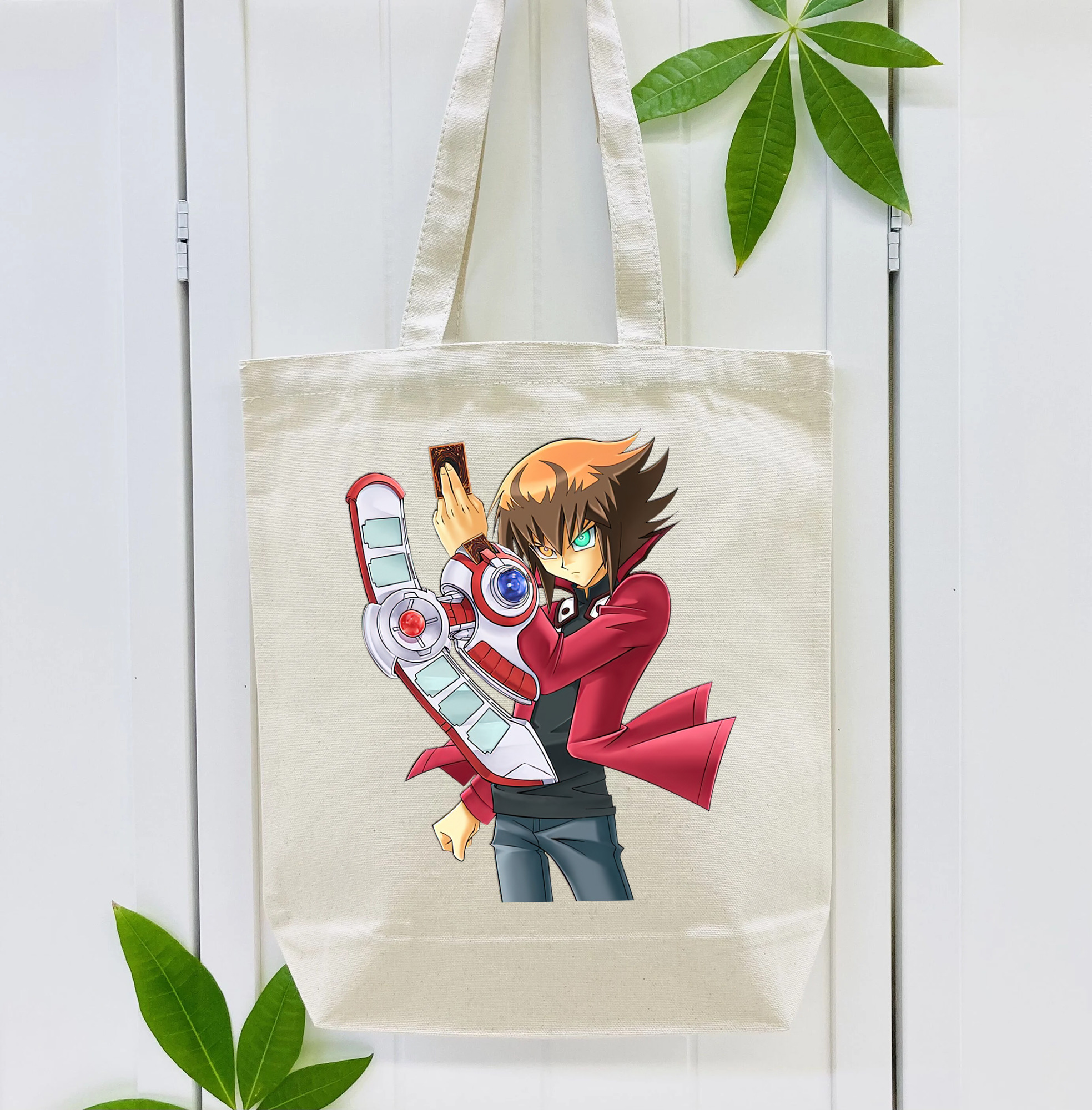 遊☆戯☆王 Yu-Gi-Oh! 縦型キャンバス生地手提げバッグ　トートバッグ