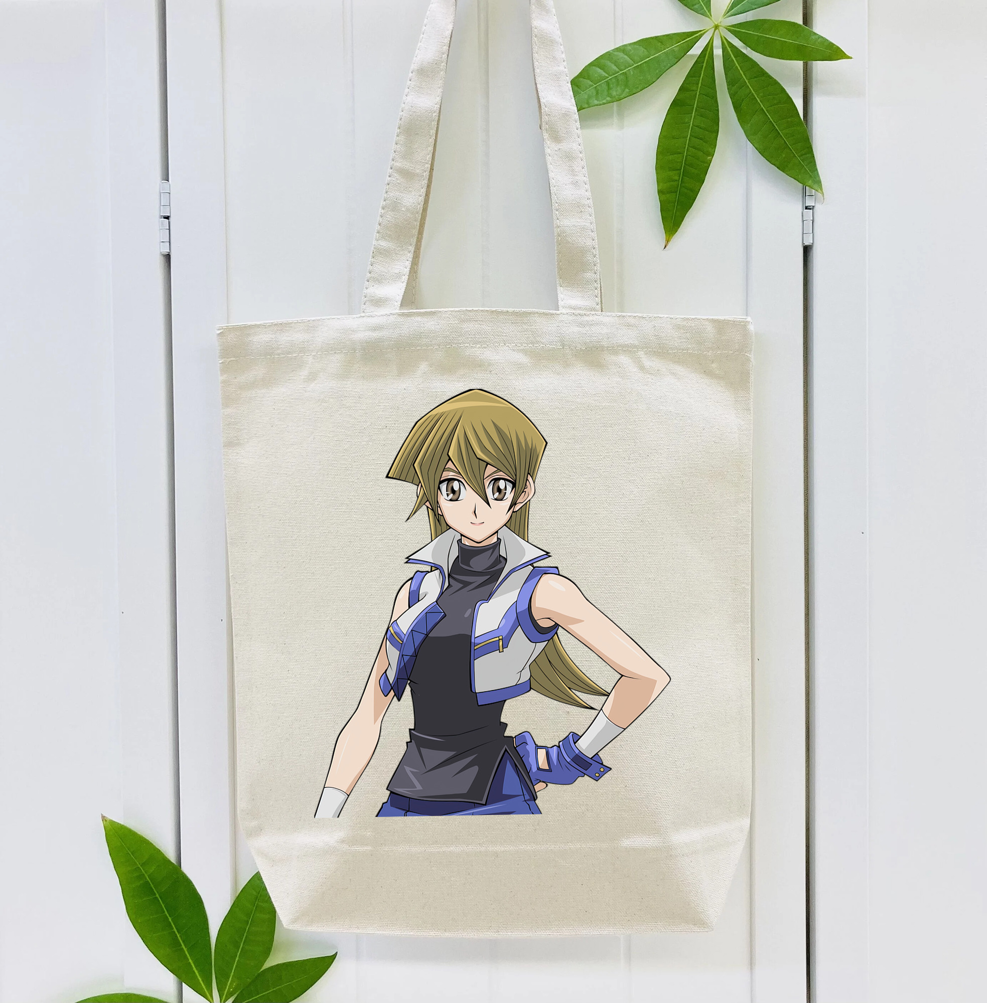 遊☆戯☆王 Yu-Gi-Oh! 縦型キャンバス生地手提げバッグ　トートバッグ