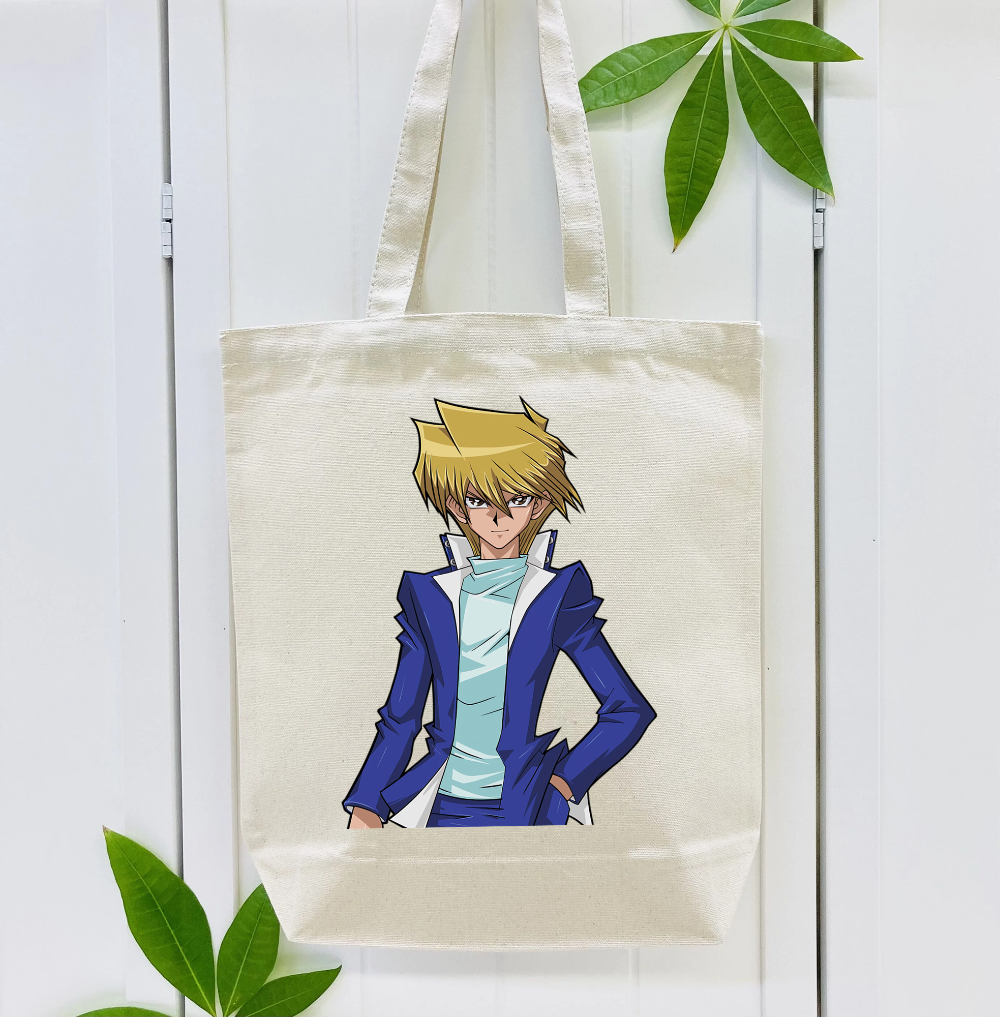 遊☆戯☆王 Yu-Gi-Oh! 縦型キャンバス生地手提げバッグ　トートバッグ