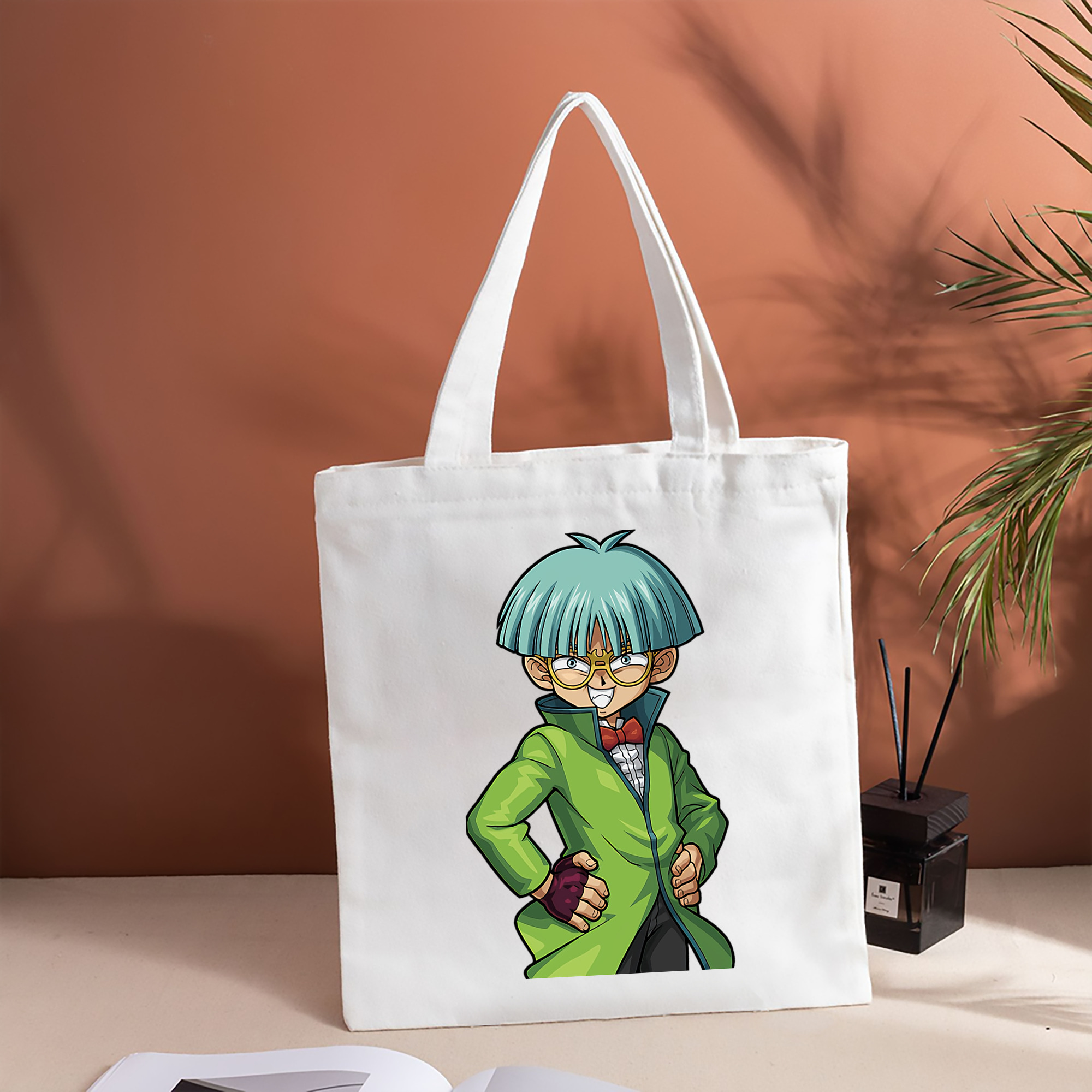 遊☆戯☆王 Yu-Gi-Oh! 縦型キャンバス生地手提げバッグ　トートバッグ