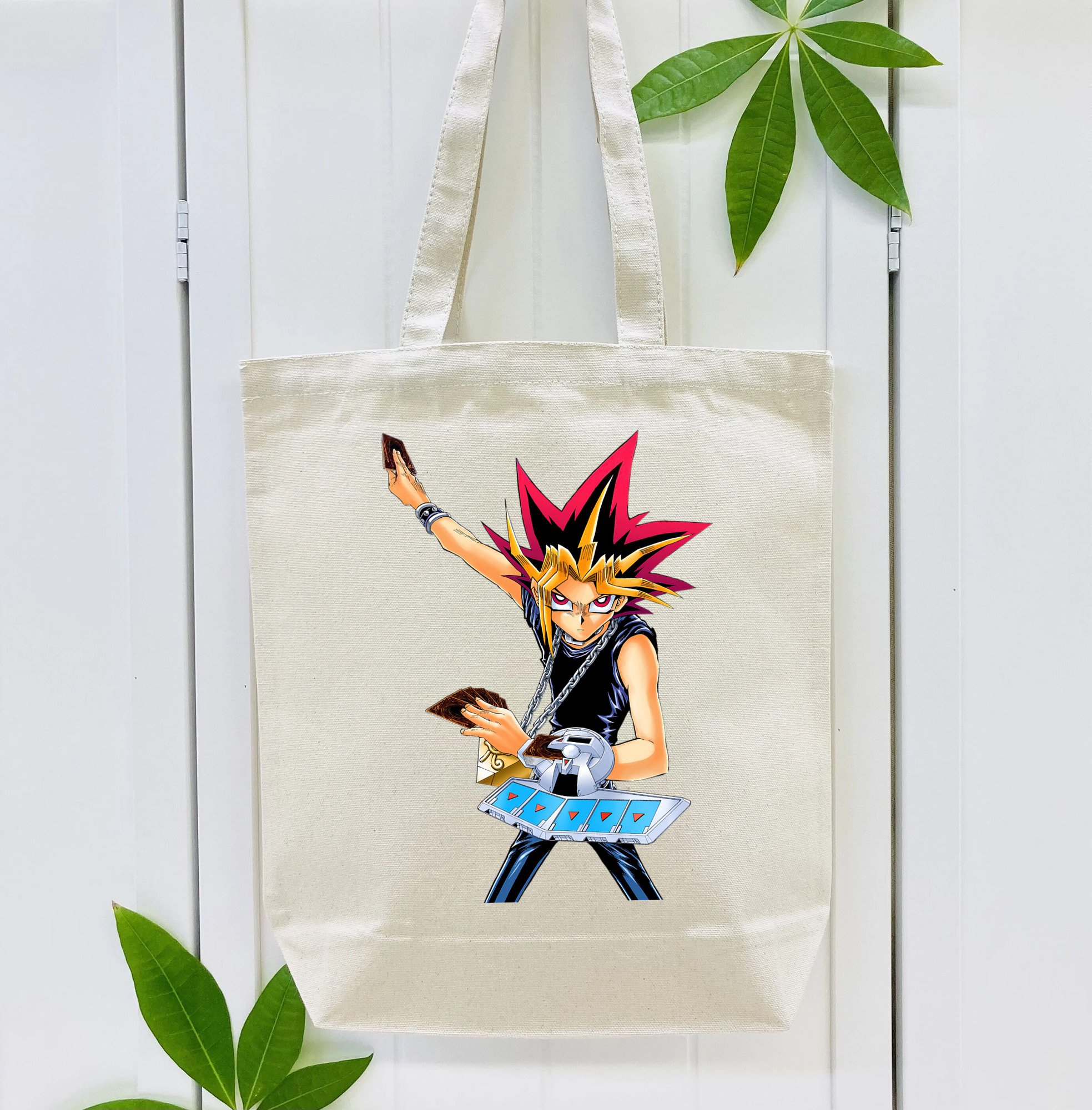 遊☆戯☆王 Yu-Gi-Oh! 縦型キャンバス生地手提げバッグ　トートバッグ