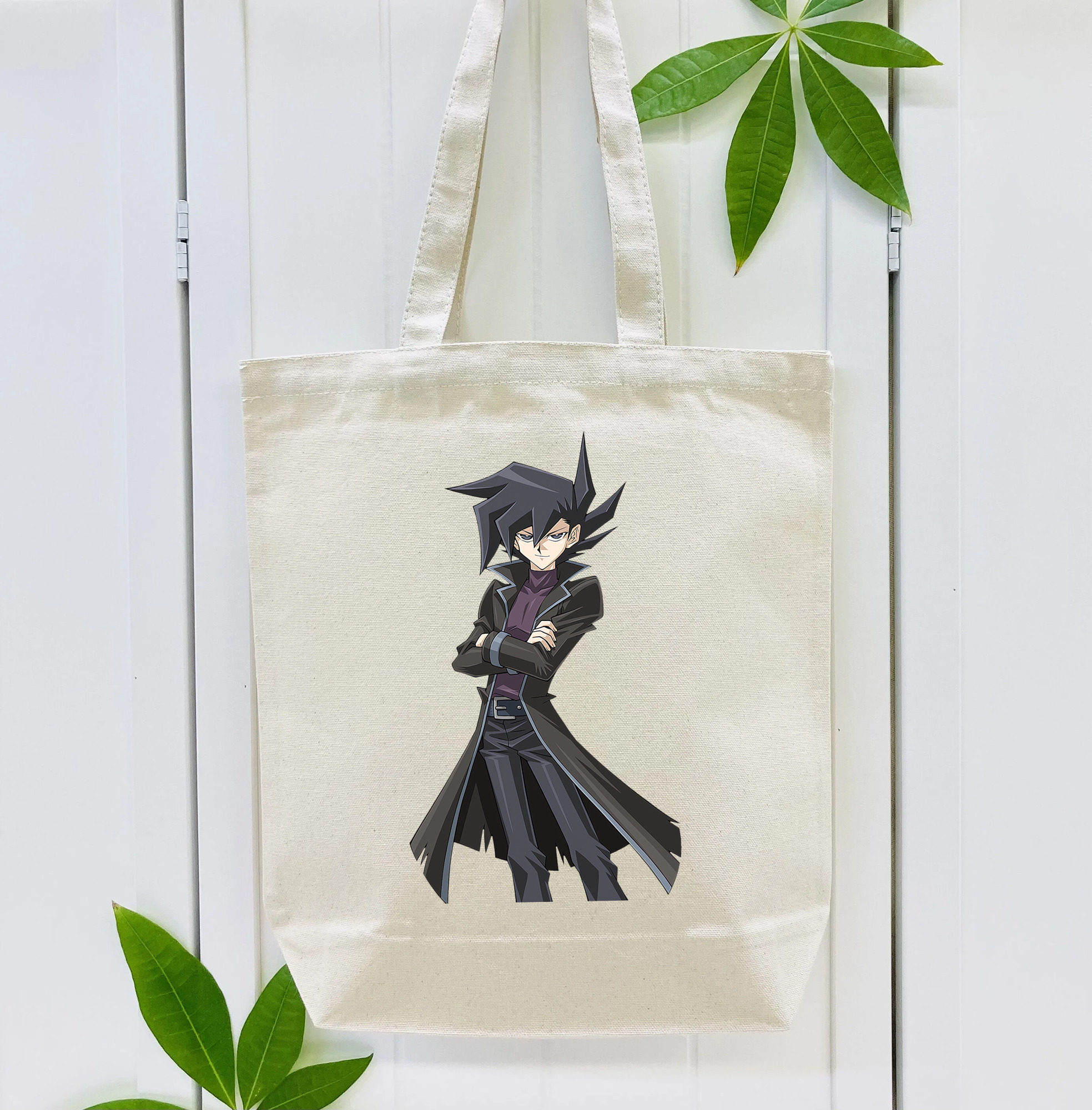 遊☆戯☆王 Yu-Gi-Oh! 縦型キャンバス生地手提げバッグ　トートバッグ