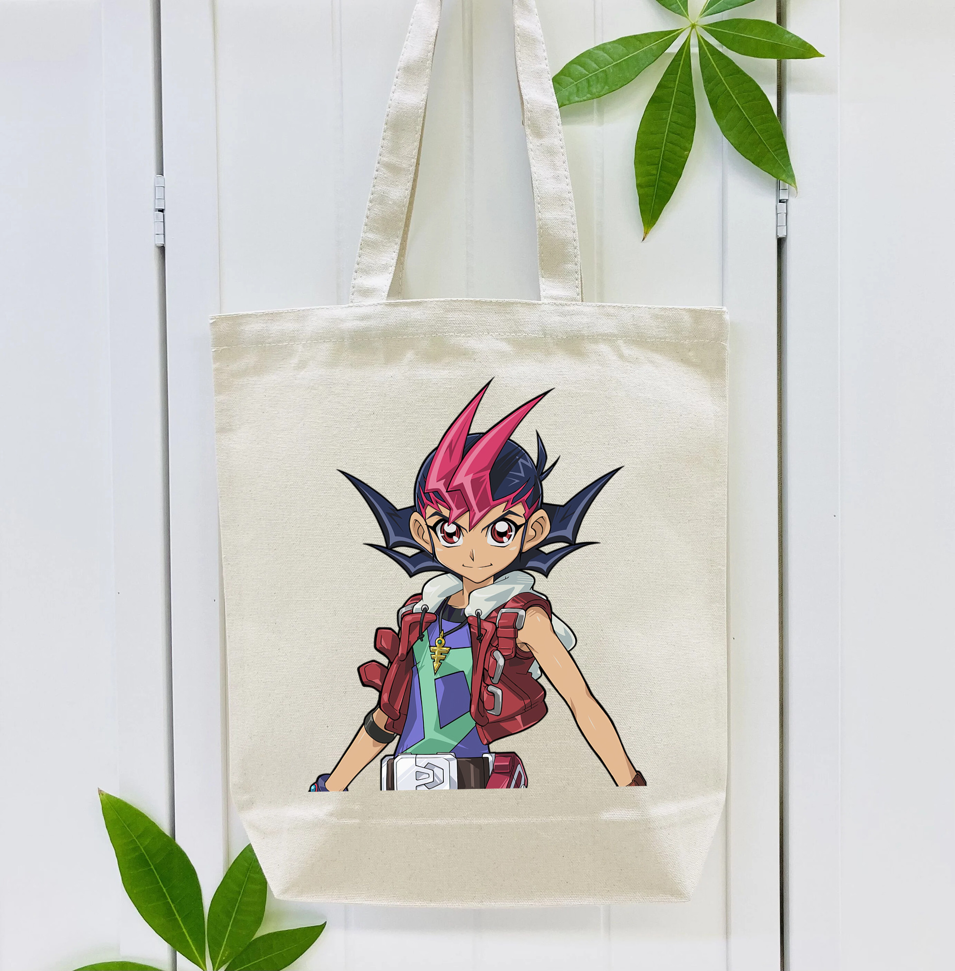 遊☆戯☆王 Yu-Gi-Oh! 縦型キャンバス生地手提げバッグ　トートバッグ