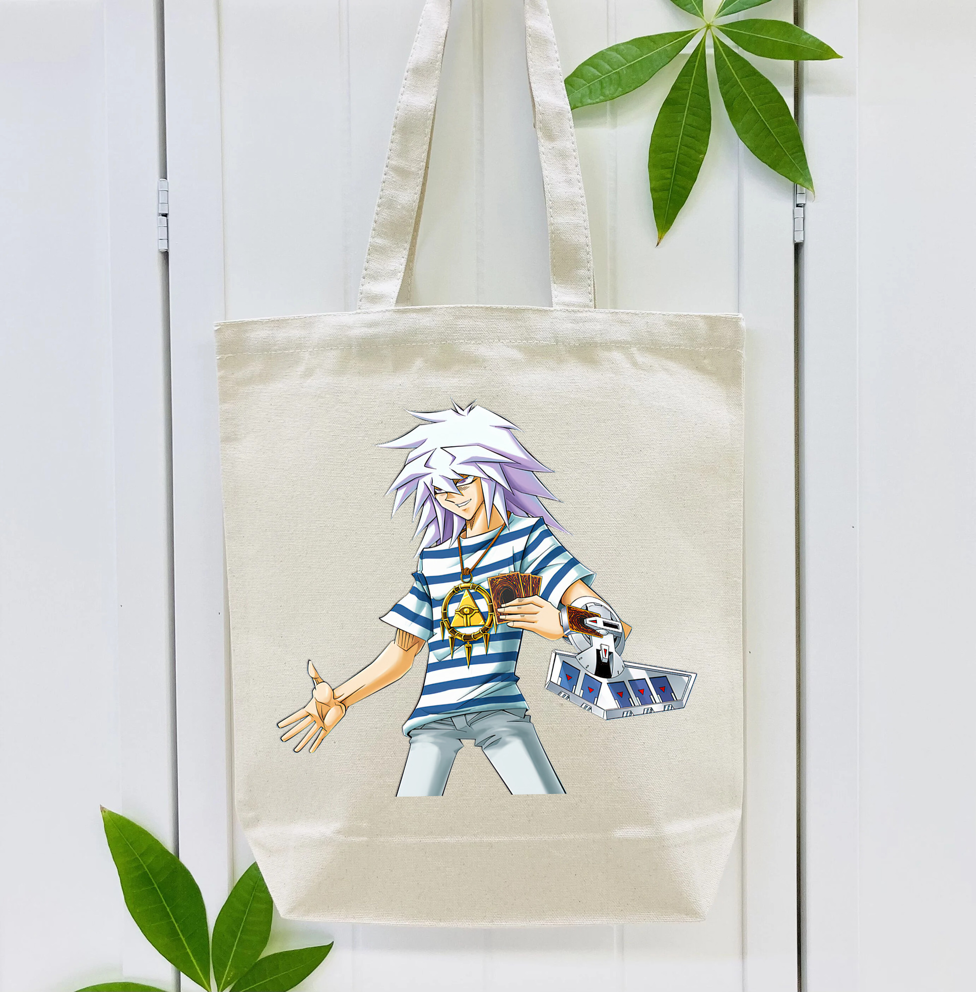 遊☆戯☆王 Yu-Gi-Oh! 縦型キャンバス生地手提げバッグ　トートバッグ