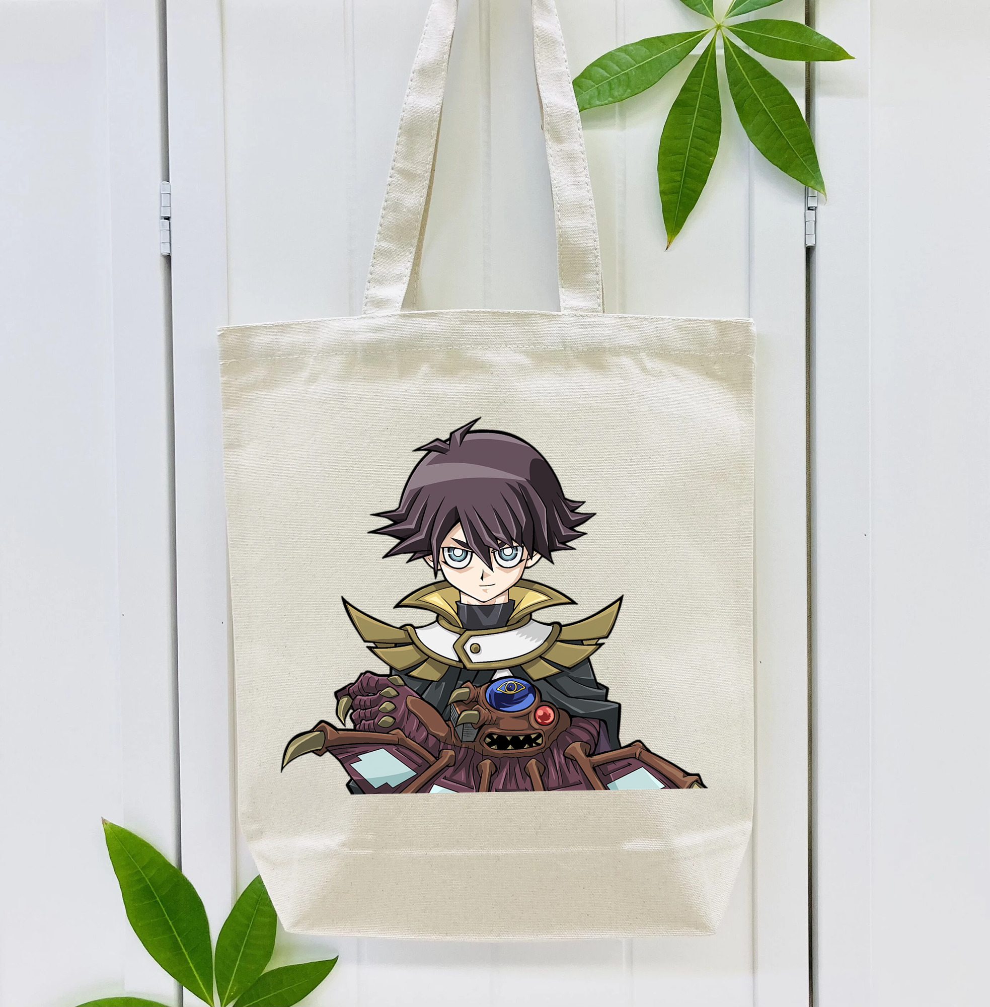 遊☆戯☆王 Yu-Gi-Oh! 縦型キャンバス生地手提げバッグ　トートバッグ